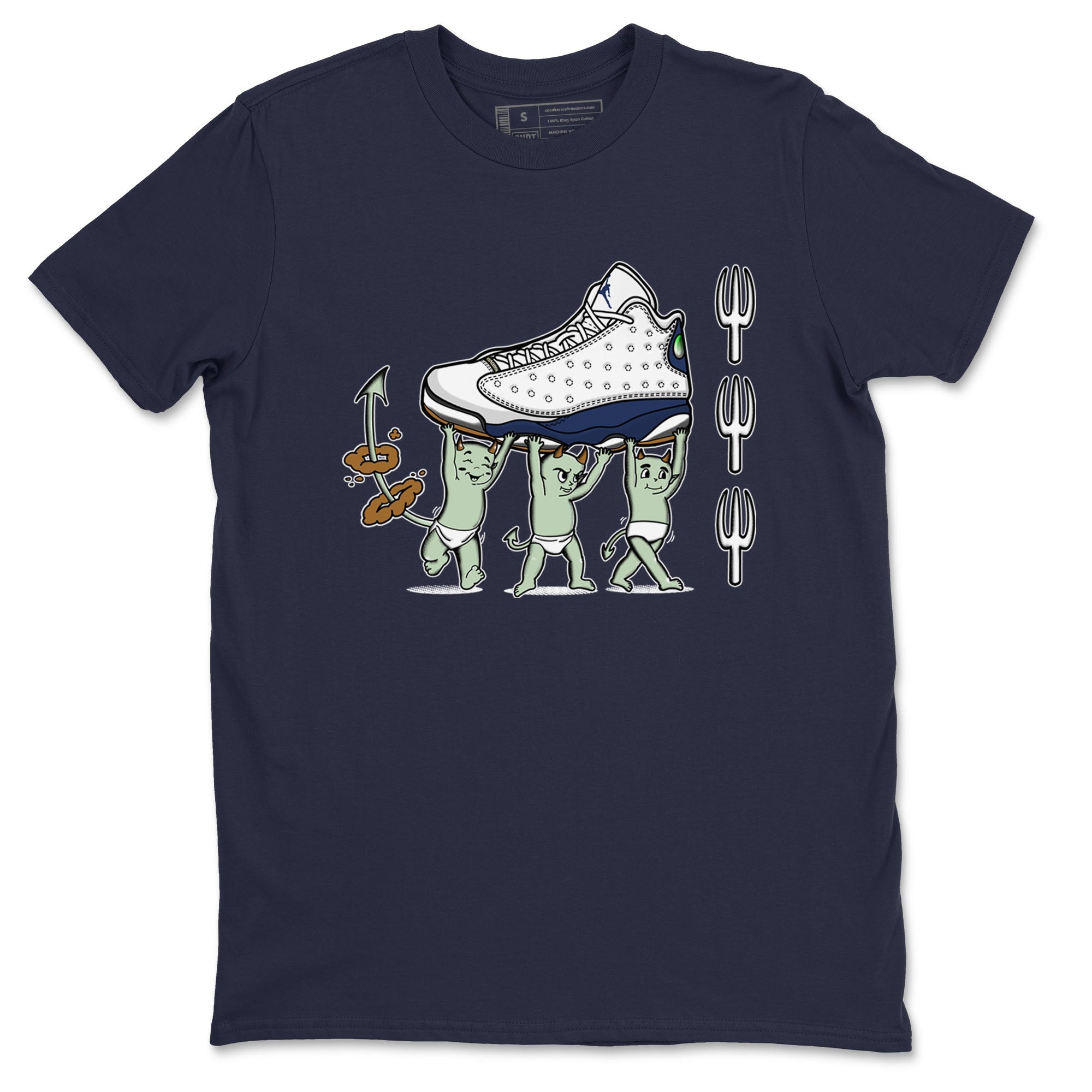 Devil Babies snkmatch Tees - Air Jordan 13 Midnight Navy