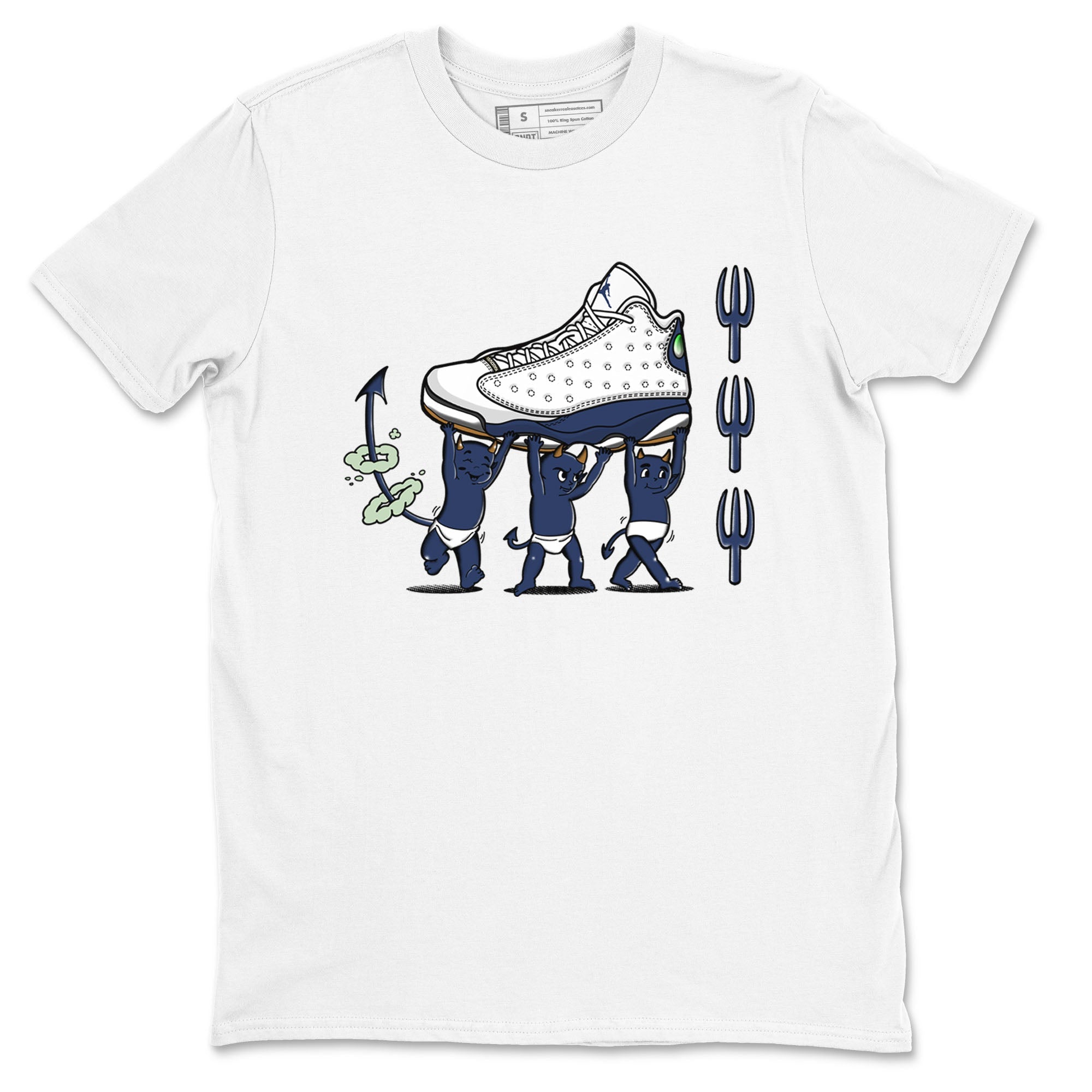 Devil Babies snkmatch Tees - Air Jordan 13 Midnight Navy