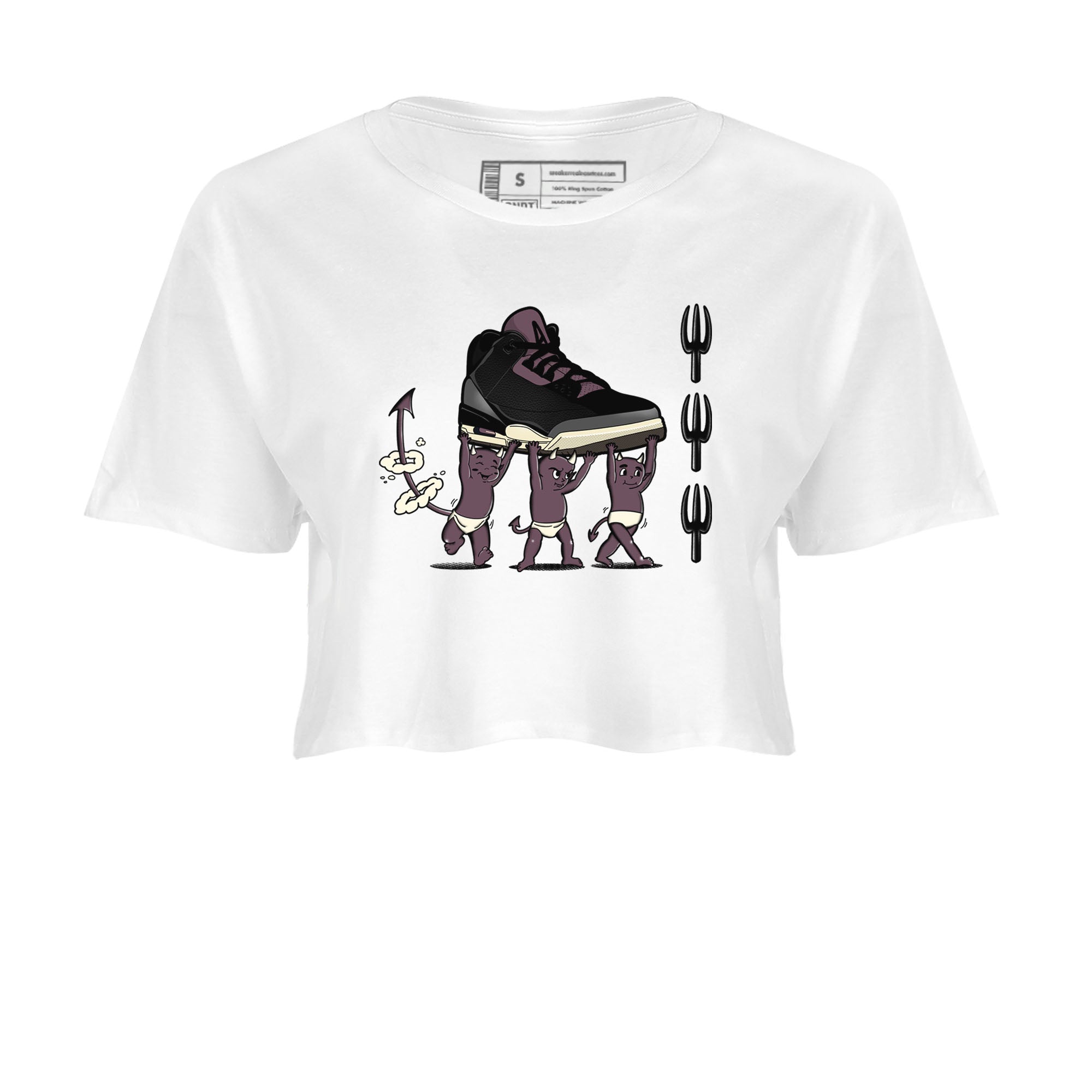 Devil Babies snkmatch Women's Top - Air Jordan 3 A Ma Maniere x Black