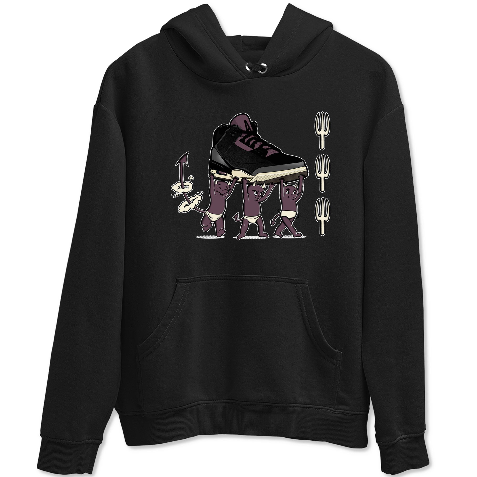 Devil Babies snkmatch Tees - Air Jordan 3 A Ma Maniere x Black
