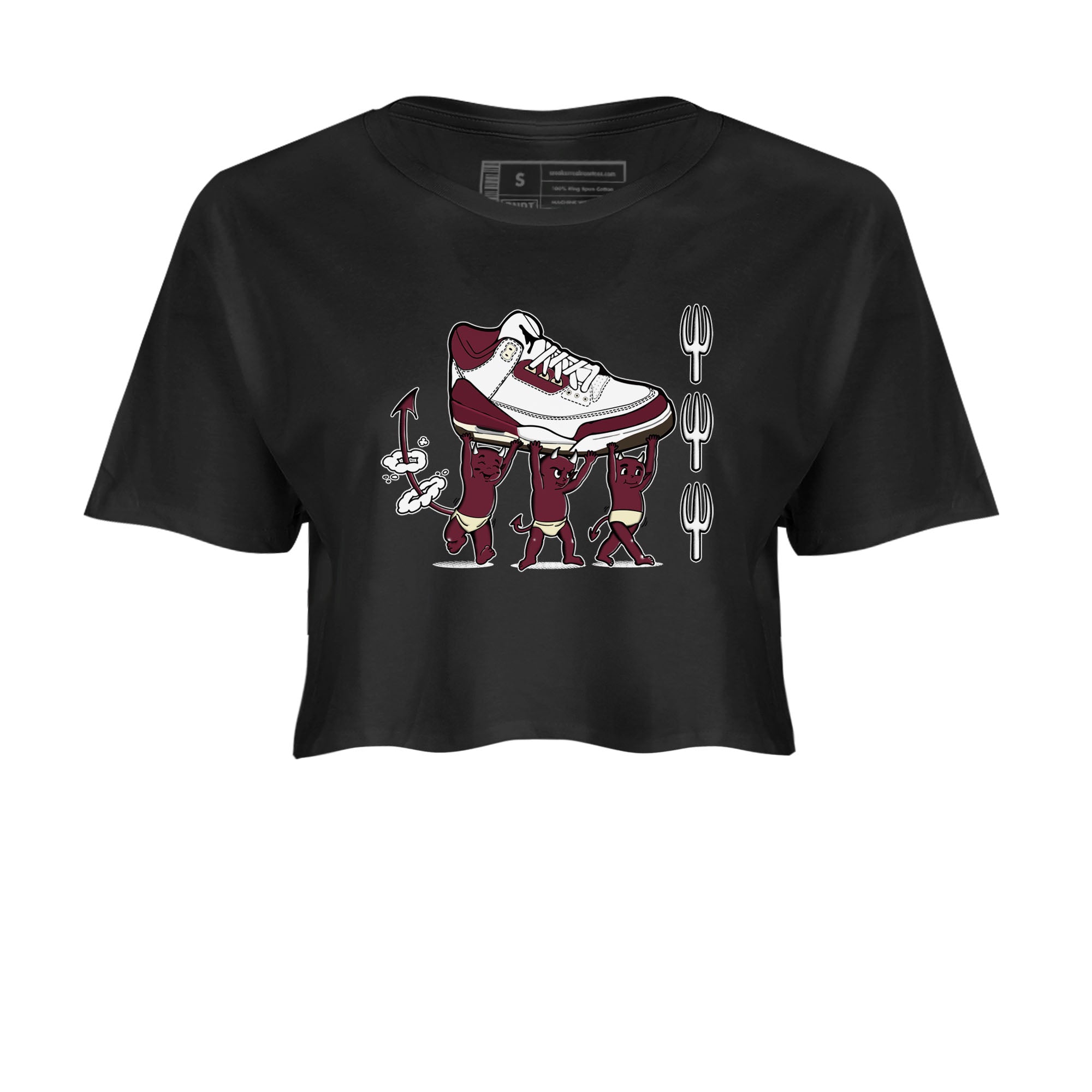 Devil Babies snkmatch Women's Top - Air Jordan 3 A Ma Maniere x Burgundy Crush