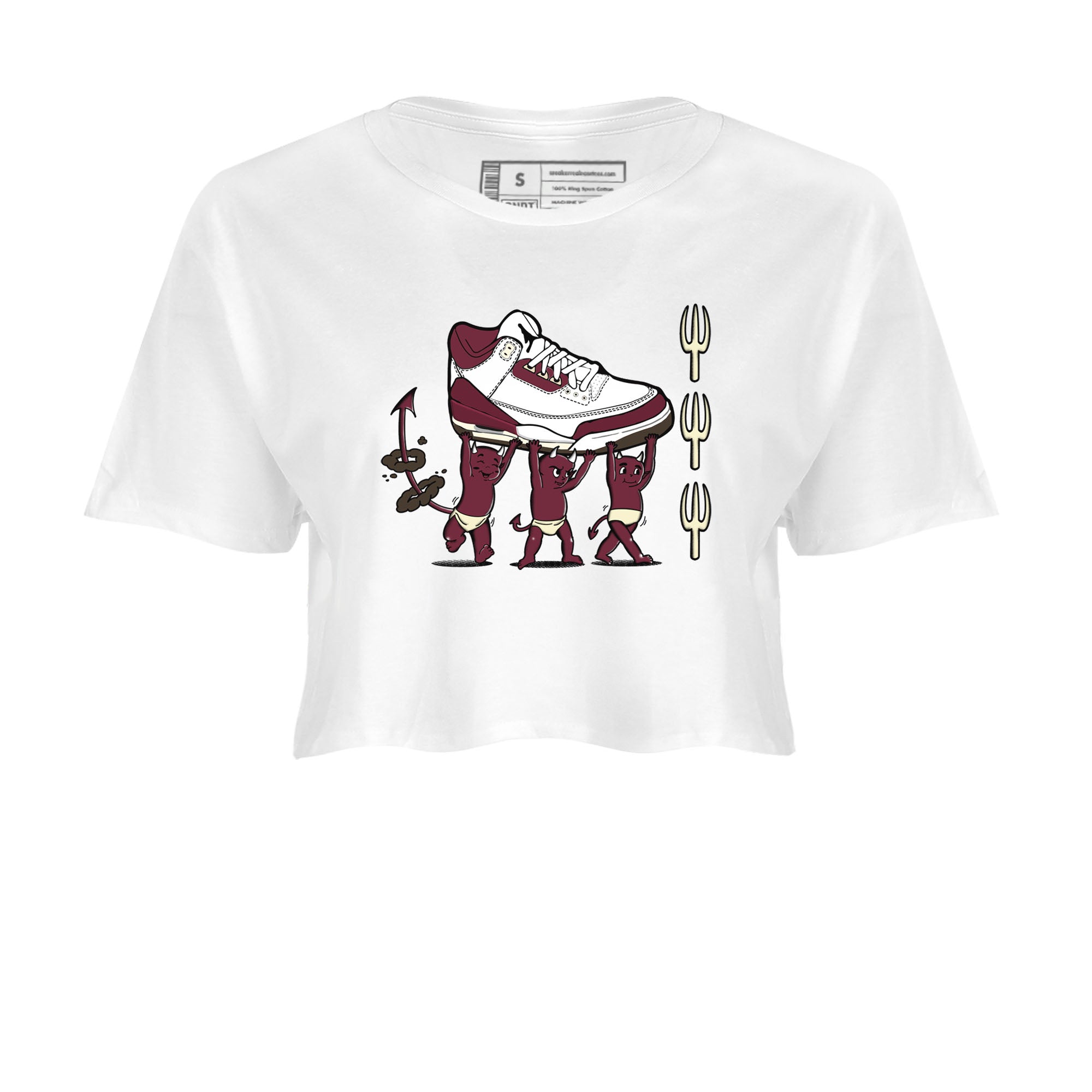 Devil Babies snkmatch Women's Top - Air Jordan 3 A Ma Maniere x Burgundy Crush