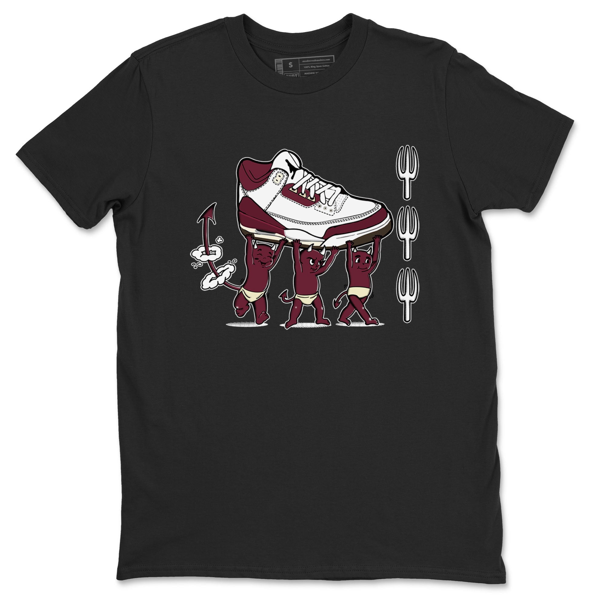 Devil Babies snkmatch Tees - Air Jordan 3 A Ma Maniere x Burgundy Crush