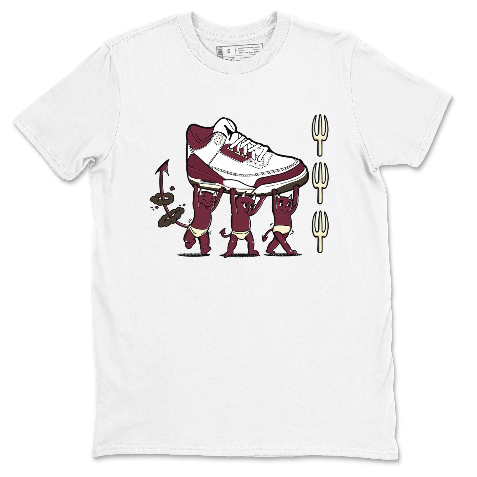 Devil Babies snkmatch Tees - Air Jordan 3 A Ma Maniere x Burgundy Crush
