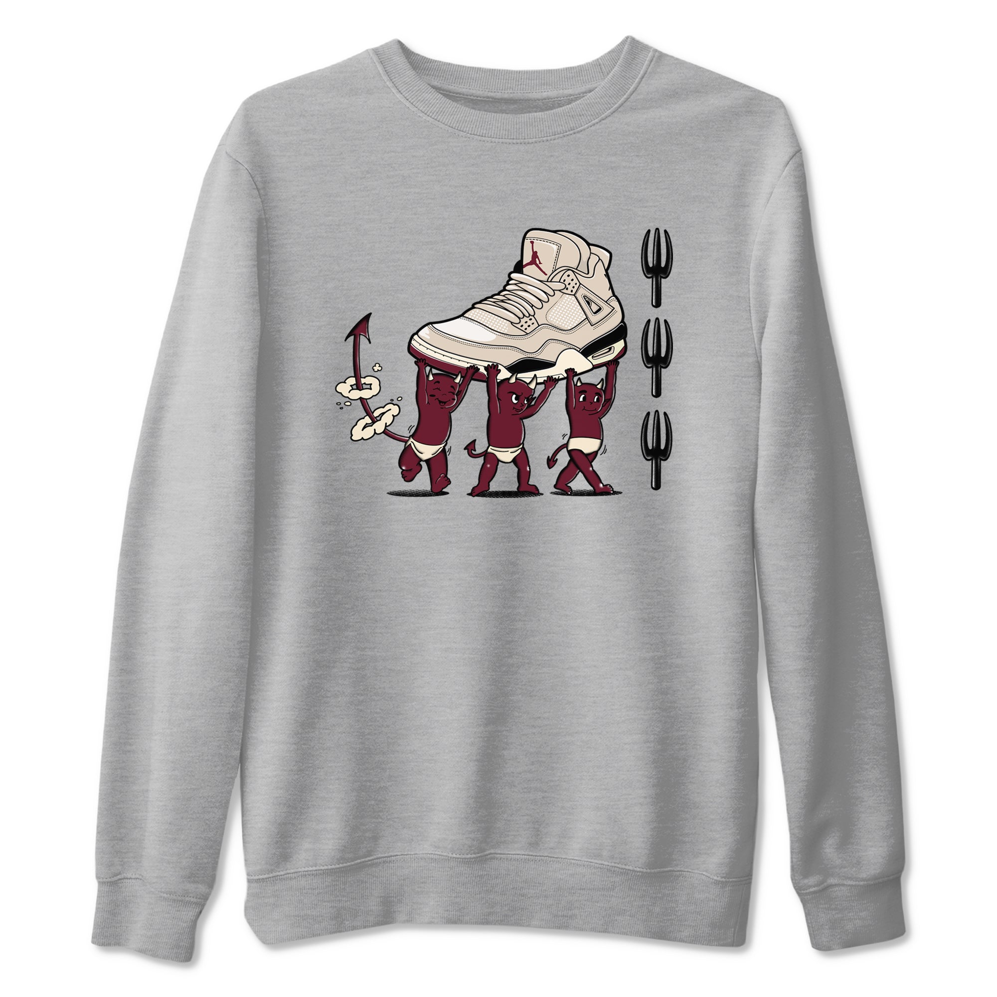 Devil Babies snkmatch Tees - Air Jordan 4 A Ma Maniere x Fossil Stone