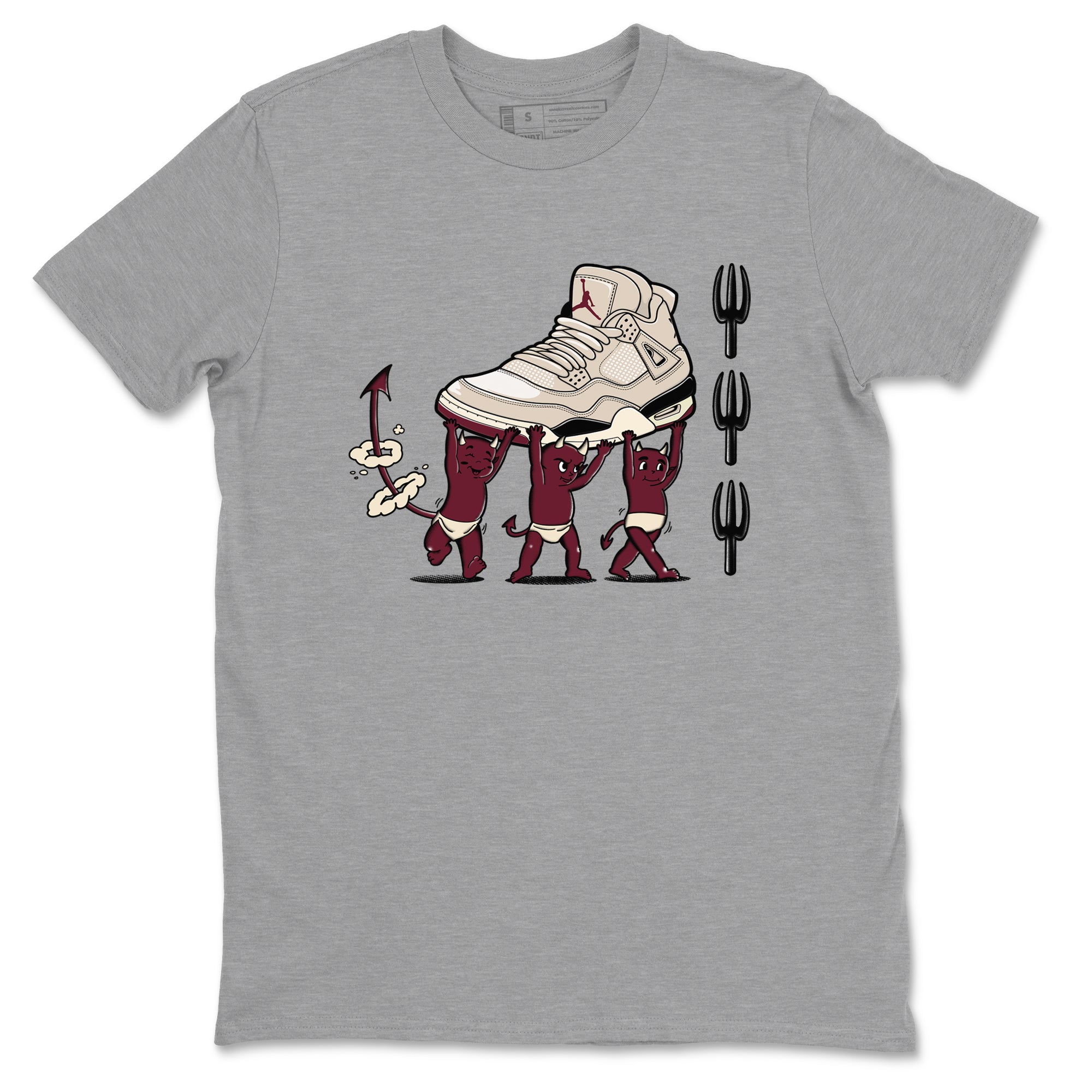 Devil Babies snkmatch Tees - Air Jordan 4 A Ma Maniere x Fossil Stone