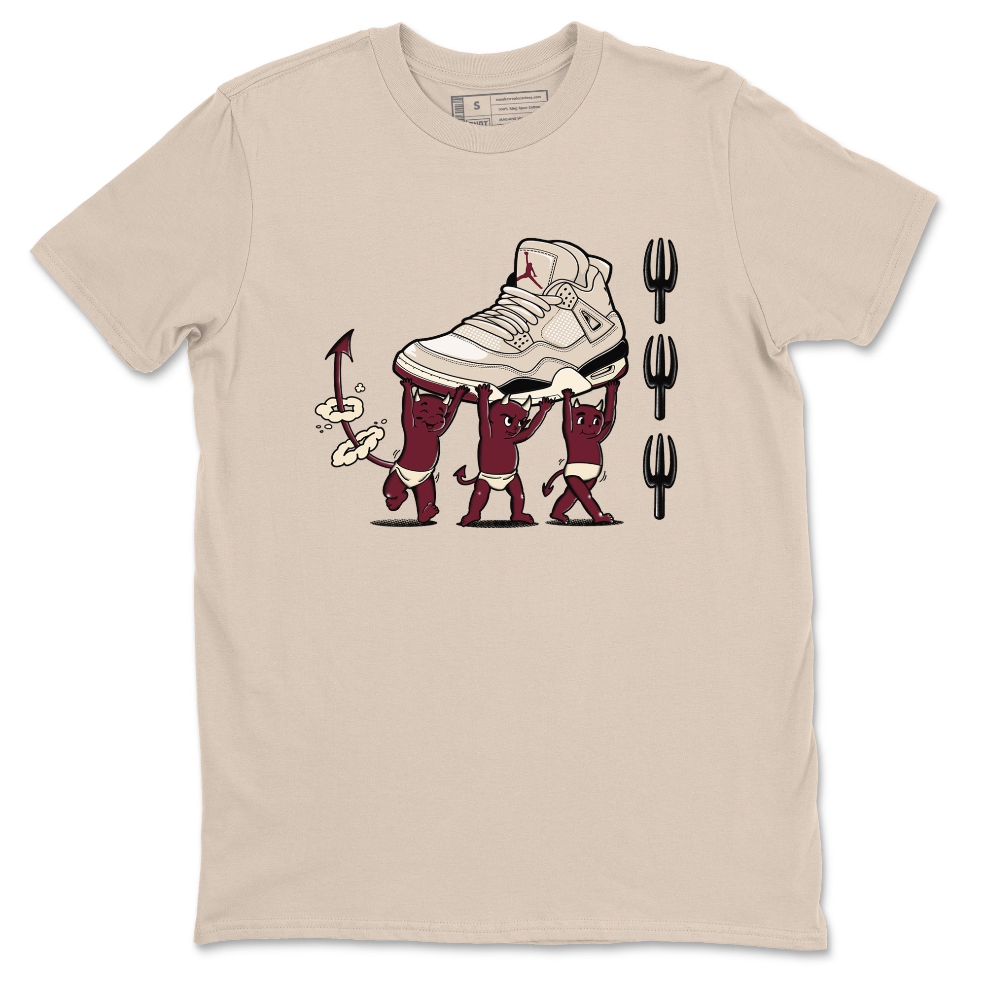 Devil Babies snkmatch Tees - Air Jordan 4 A Ma Maniere x Fossil Stone