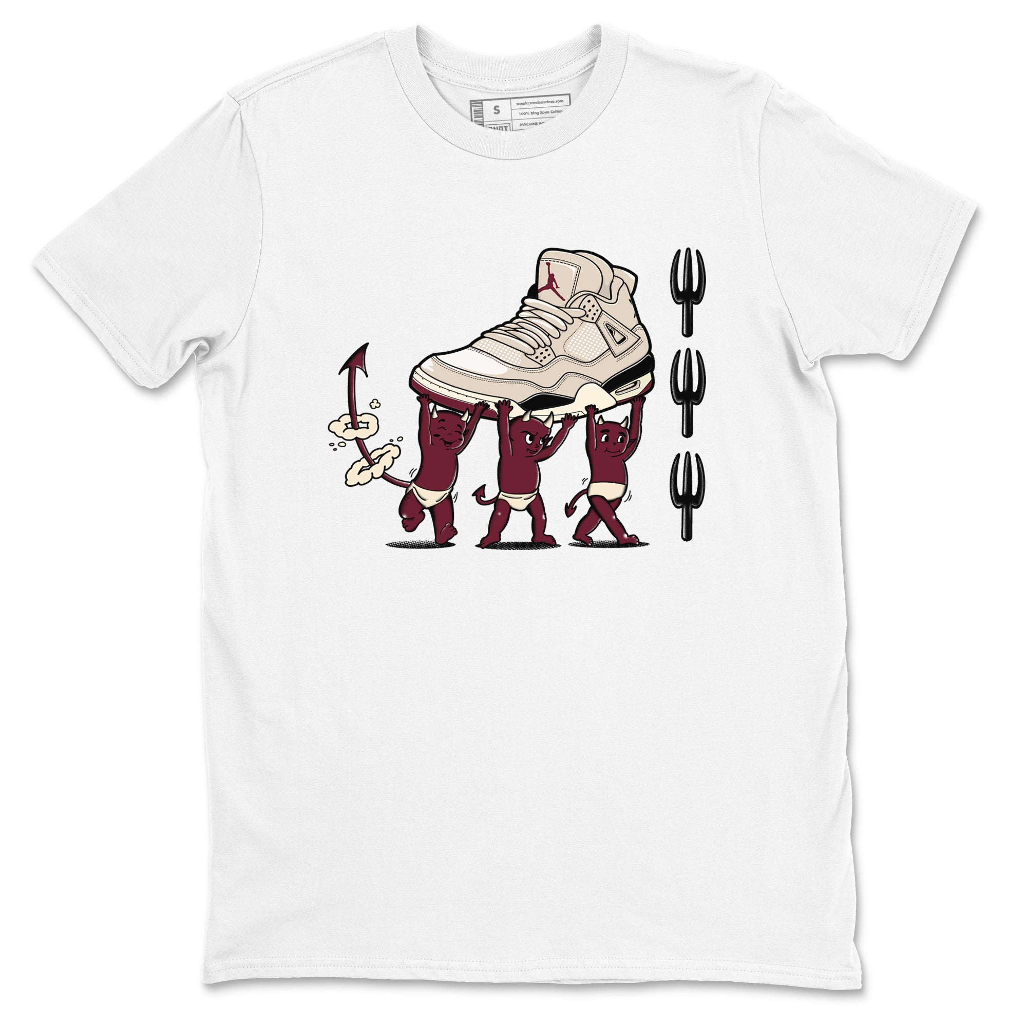 Devil Babies snkmatch Tees - Air Jordan 4 A Ma Maniere x Fossil Stone
