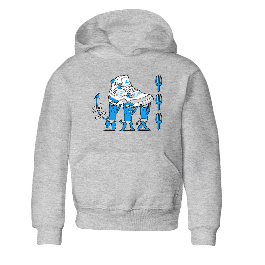 Devil Babies snkmatch Tees Kids - Air Jordan 4 Military Blue
