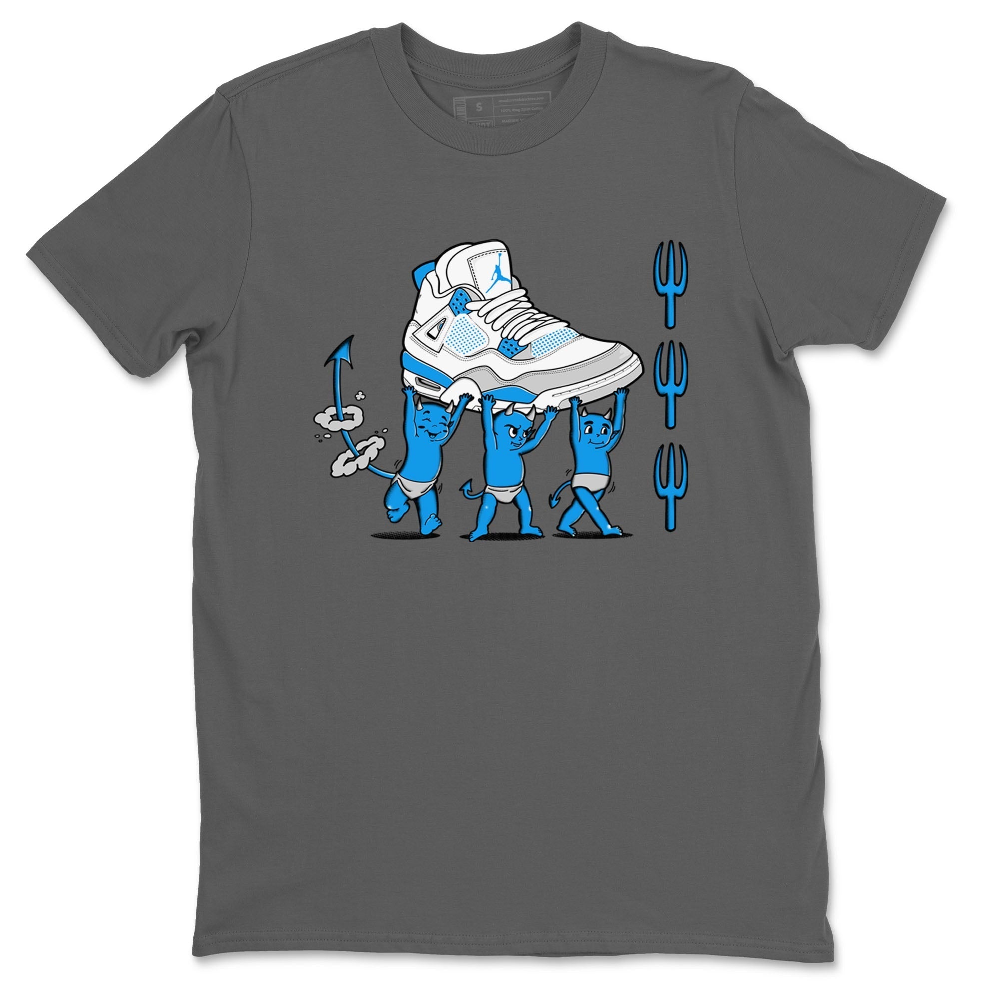 Devil Babies snkmatch Tees - Air Jordan 4 Military Blue