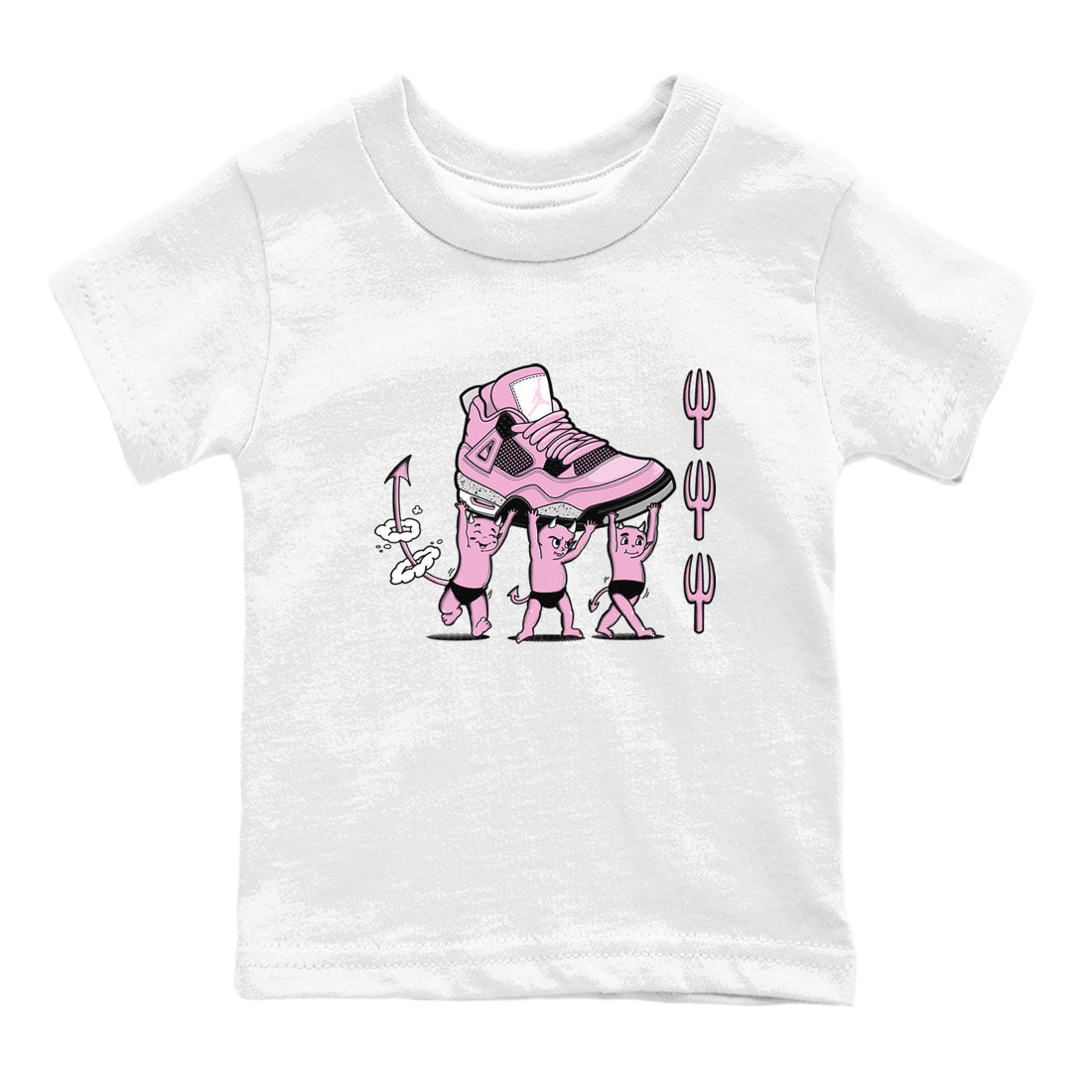 Devil Babies snkmatch Tees Kids - Air Jordan 4 Orchid