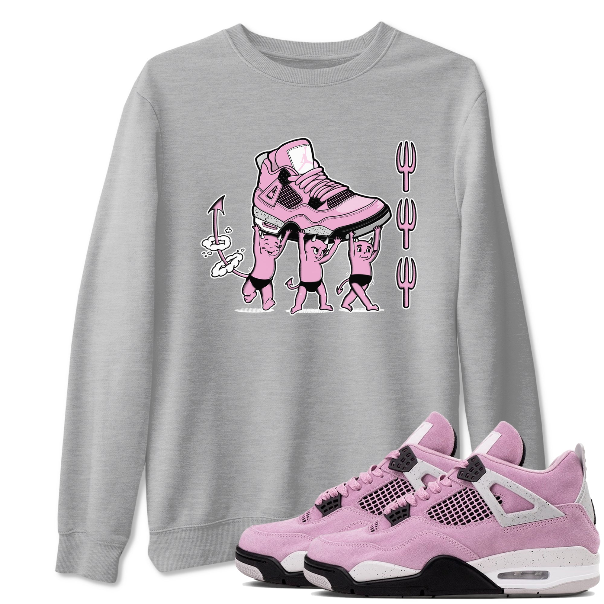 Devil Babies snkmatch Tees - Air Jordan 4 Orchid