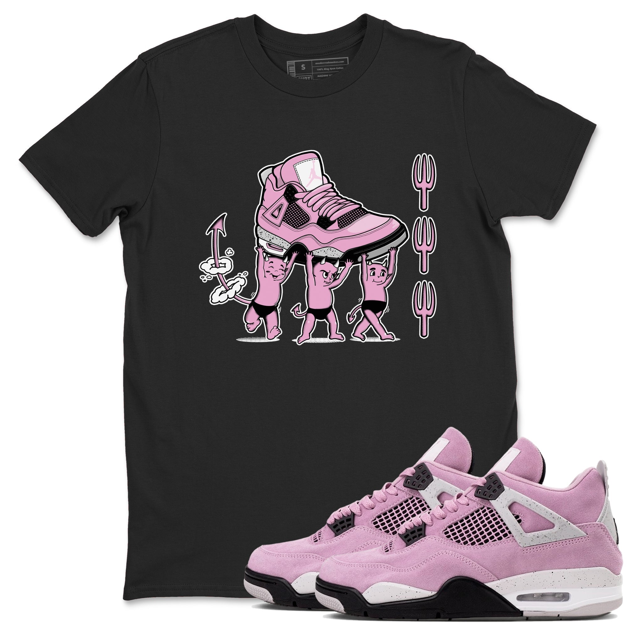Devil Babies snkmatch Tees - Air Jordan 4 Orchid