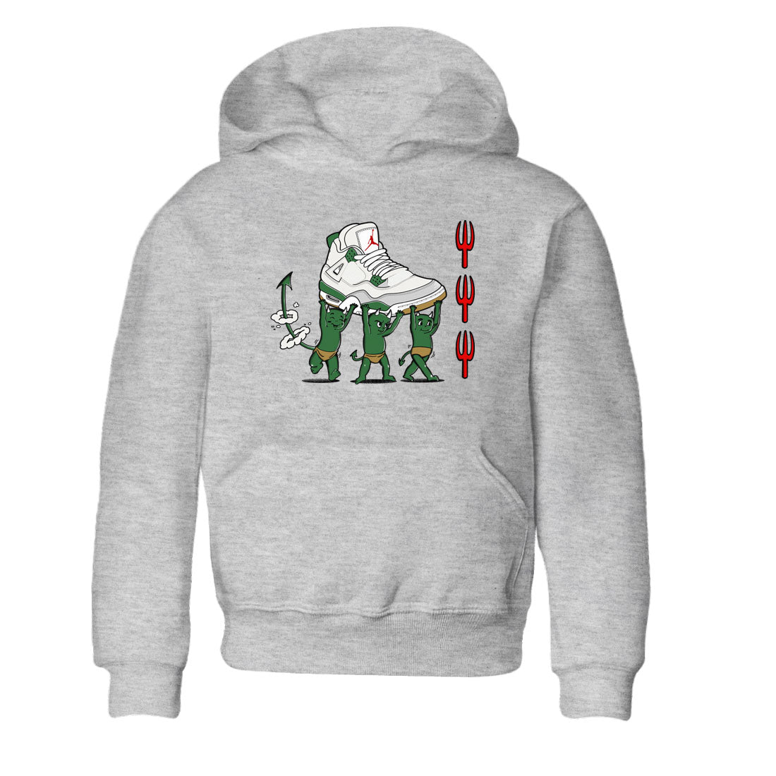 Devil Babies snkmatch Tees Kids - Air Jordan 4 Pine Green