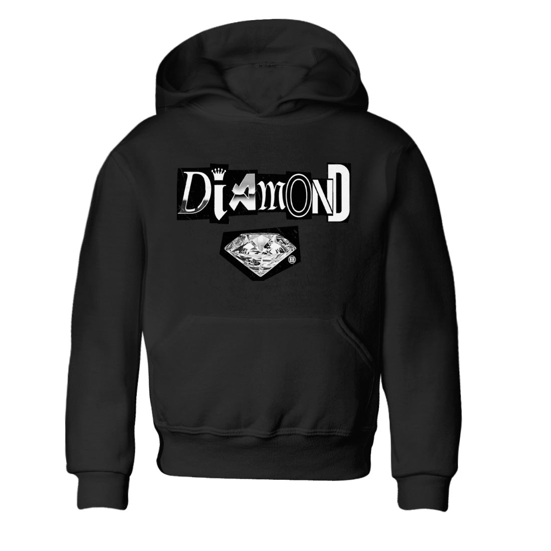Diamond Letter Kids Tops - Air Jordan 14 Metallic Silver