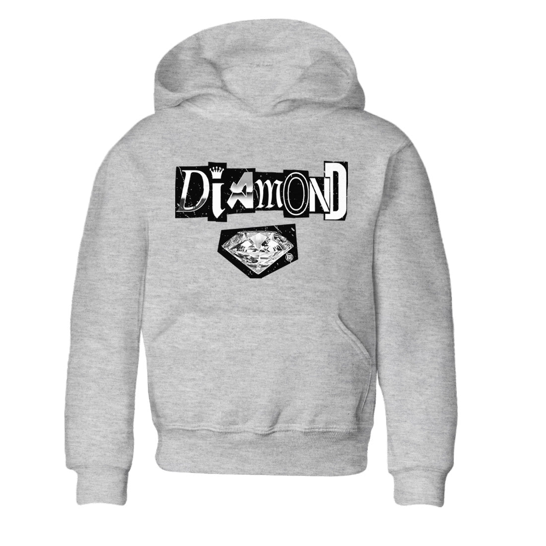 Diamond Letter Kids Tops - Air Jordan 14 Metallic Silver