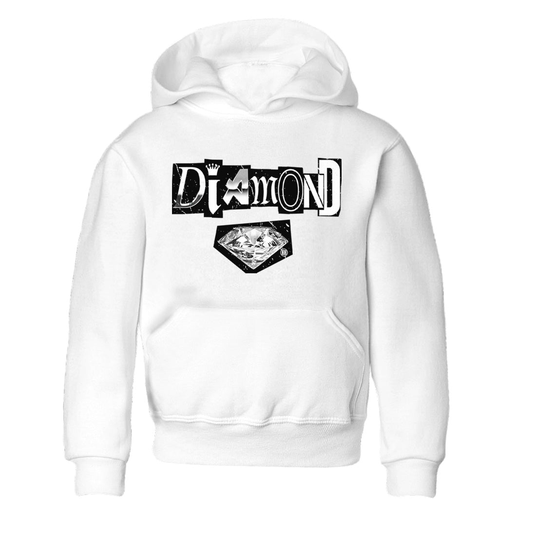 Diamond Letter Kids Tops - Air Jordan 14 Metallic Silver