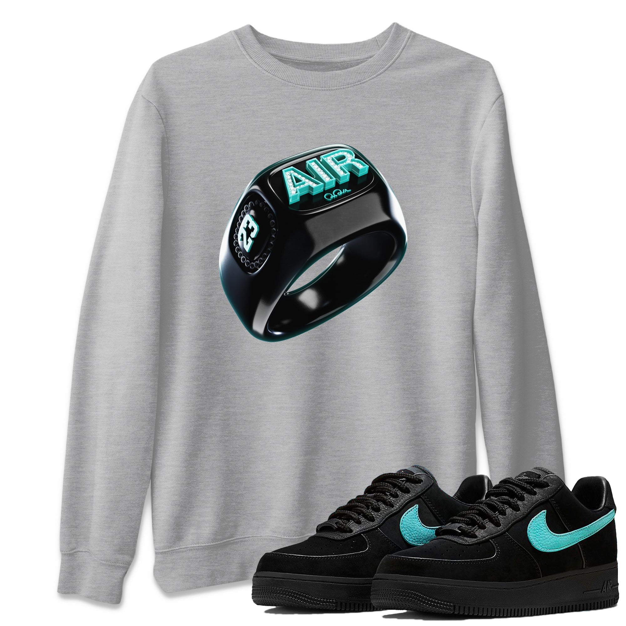 Diamond Ring Unisex Tops - Air Force 1 Tiffany