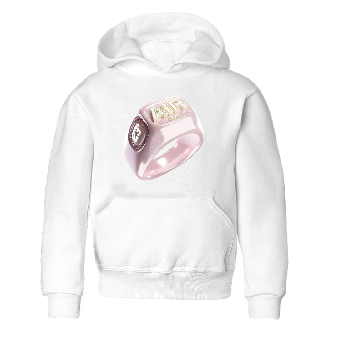 Diamond Ring Kids Tops - Air Jordan 1 Washed Pink