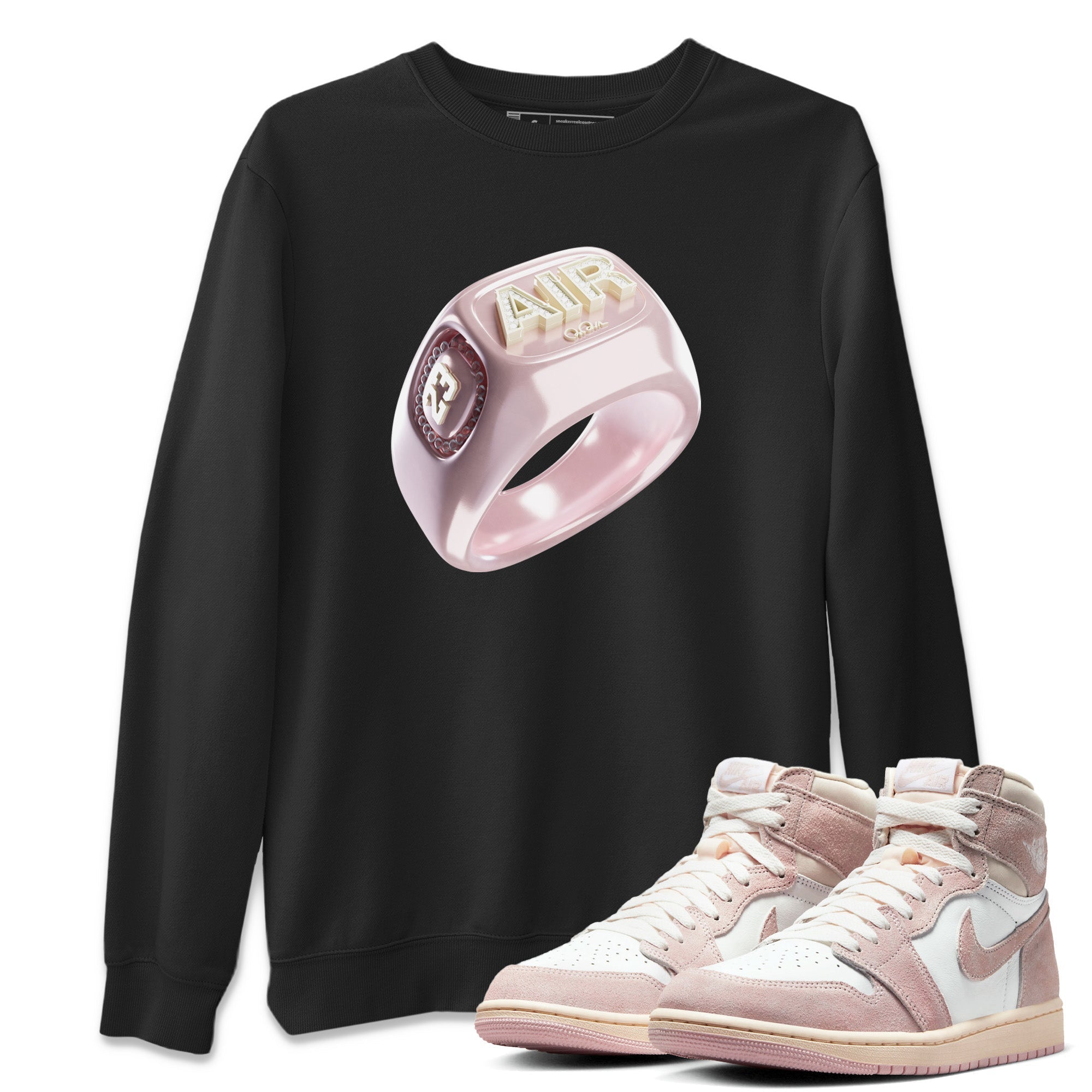 Diamond Ring Unisex Tops - Air Jordan 1 Washed Pink