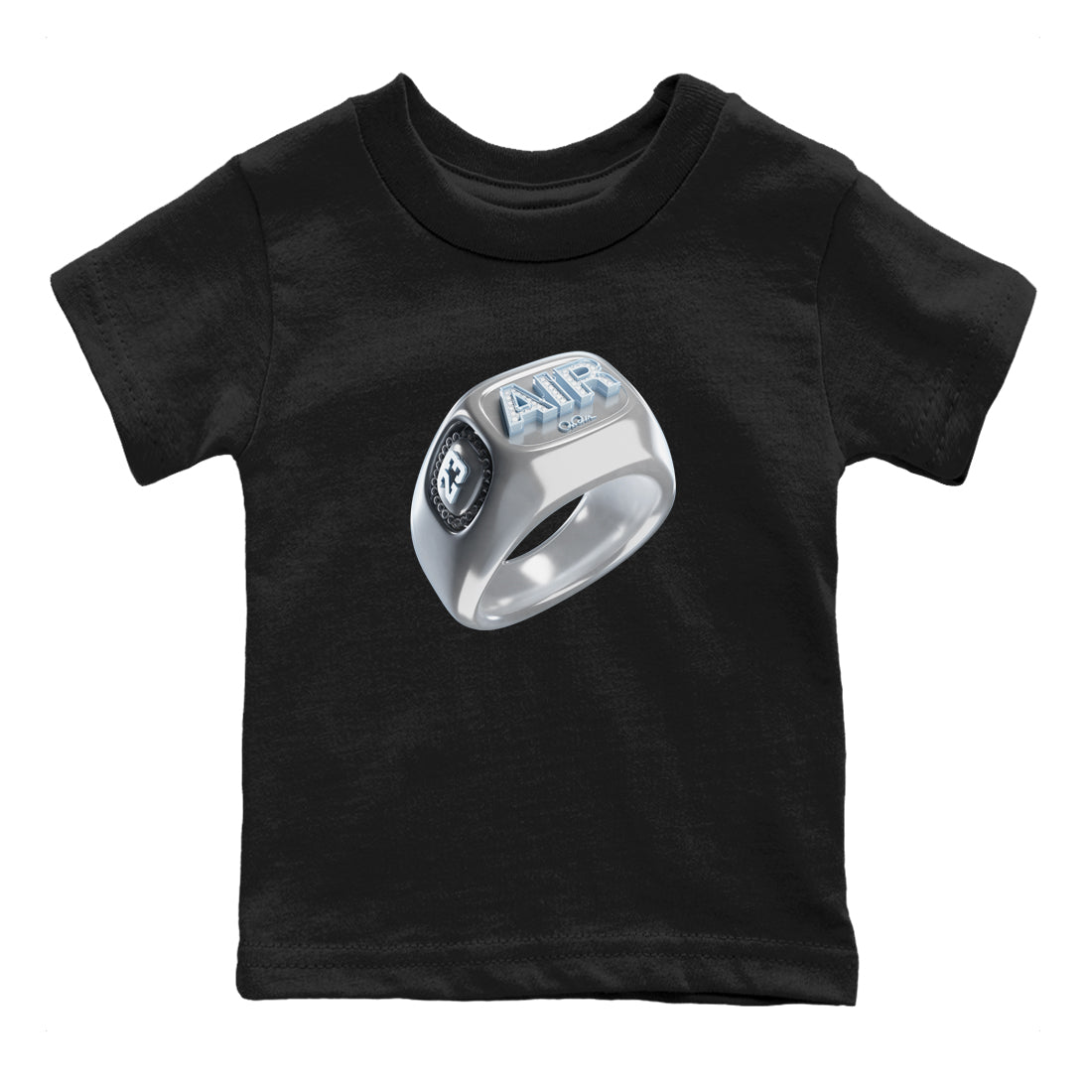 Diamond Ring Kids Tops - Air Jordan 11 White Cement