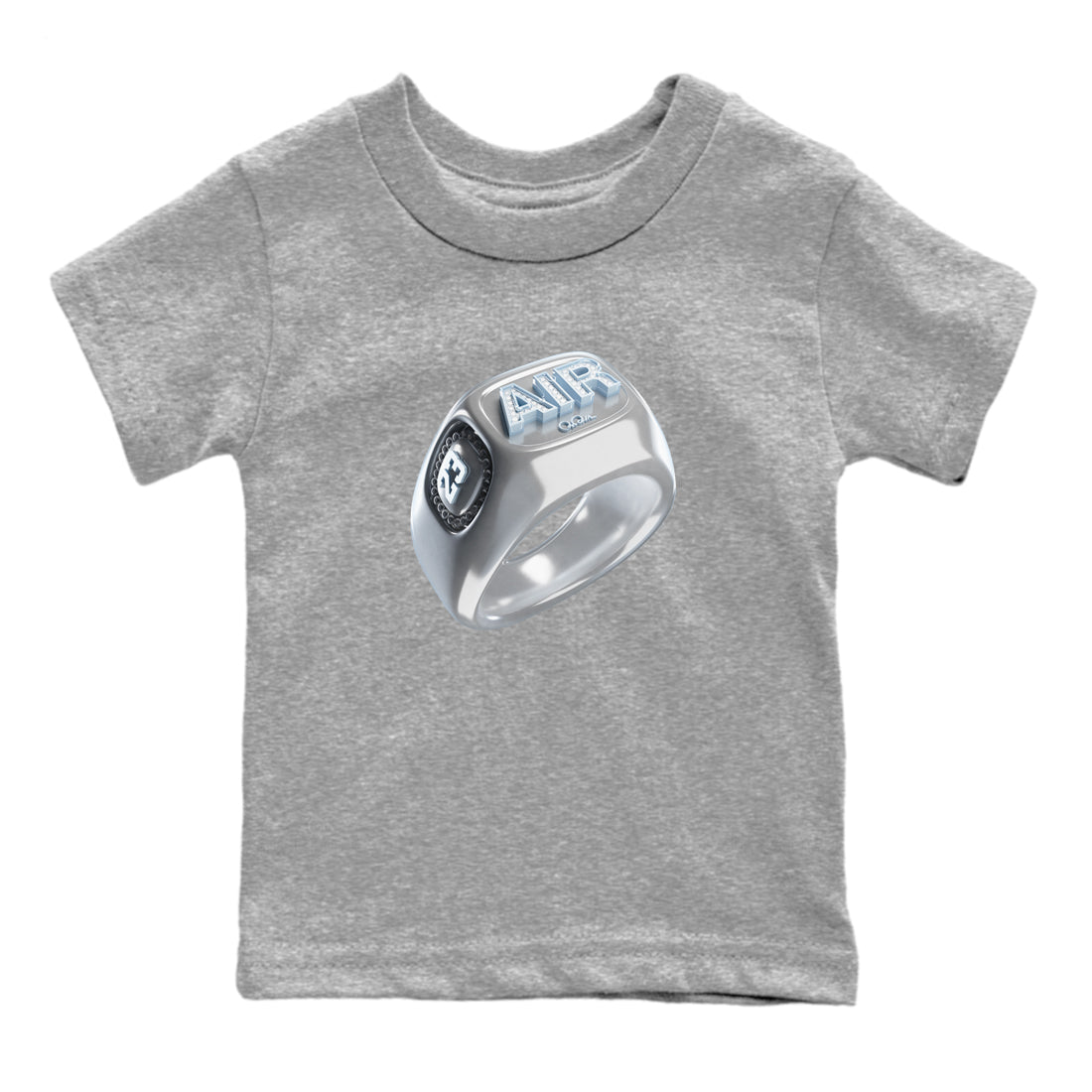Diamond Ring Kids Tops - Air Jordan 11 White Cement