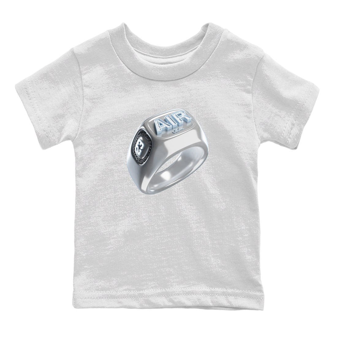 Diamond Ring Kids Tops - Air Jordan 11 White Cement