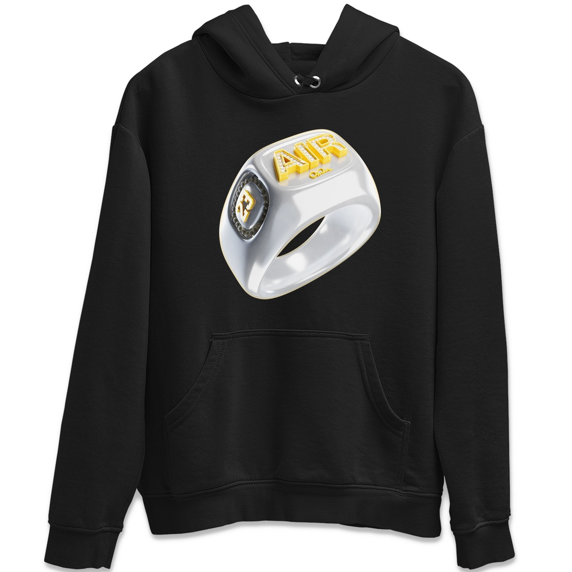 Diamond Ring Unisex Tops - Air Jordan 11 Yellow Python