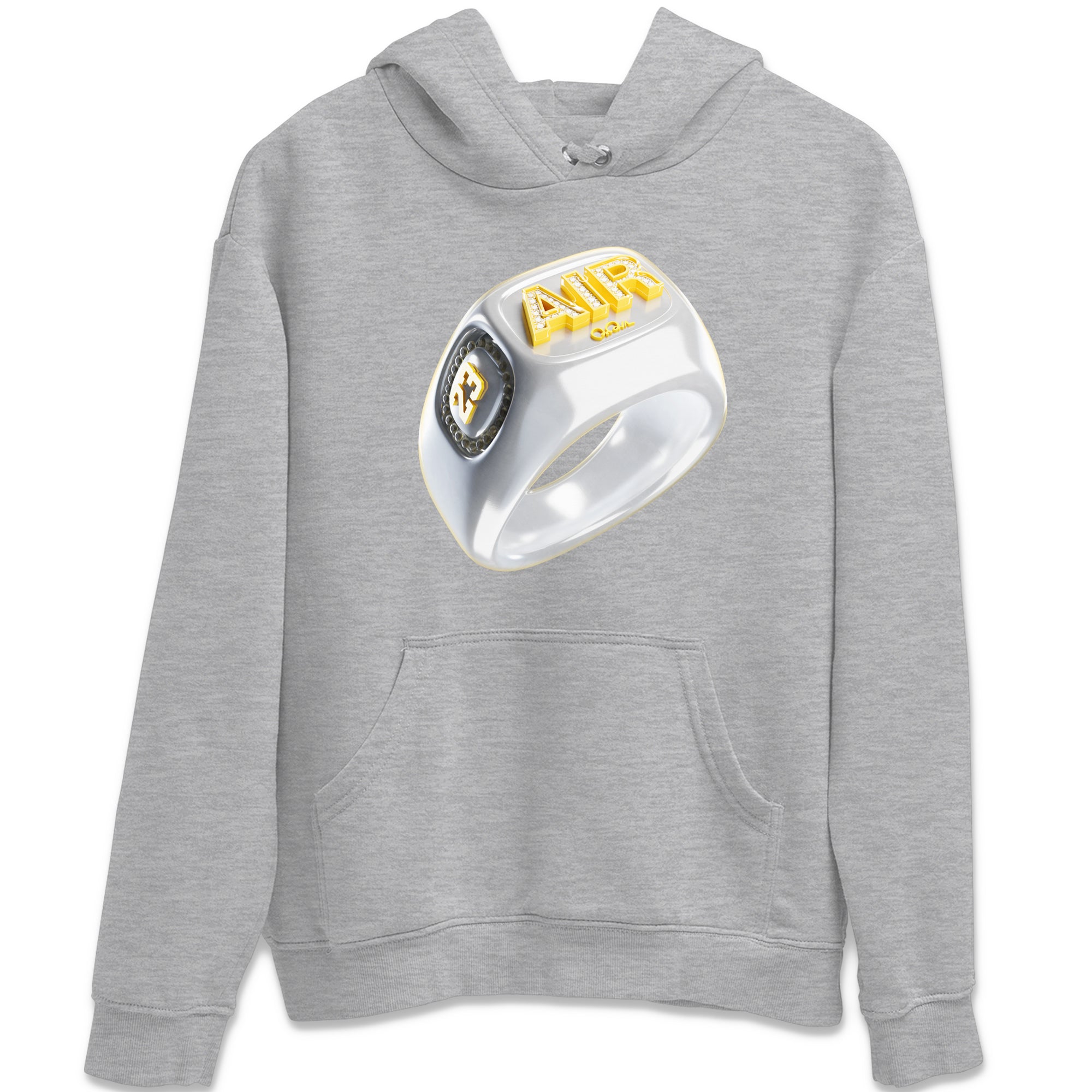Diamond Ring Unisex Tops - Air Jordan 11 Yellow Python