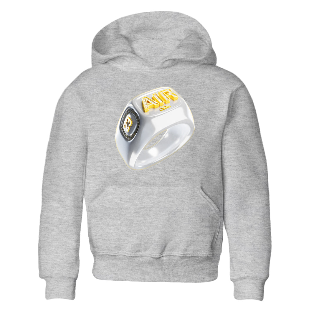 Diamond Ring Kids Tops - Air Jordan 11 Yellow Python