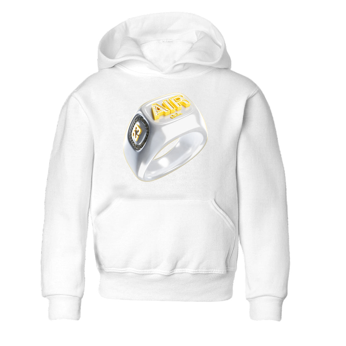 Diamond Ring Kids Tops - Air Jordan 11 Yellow Python