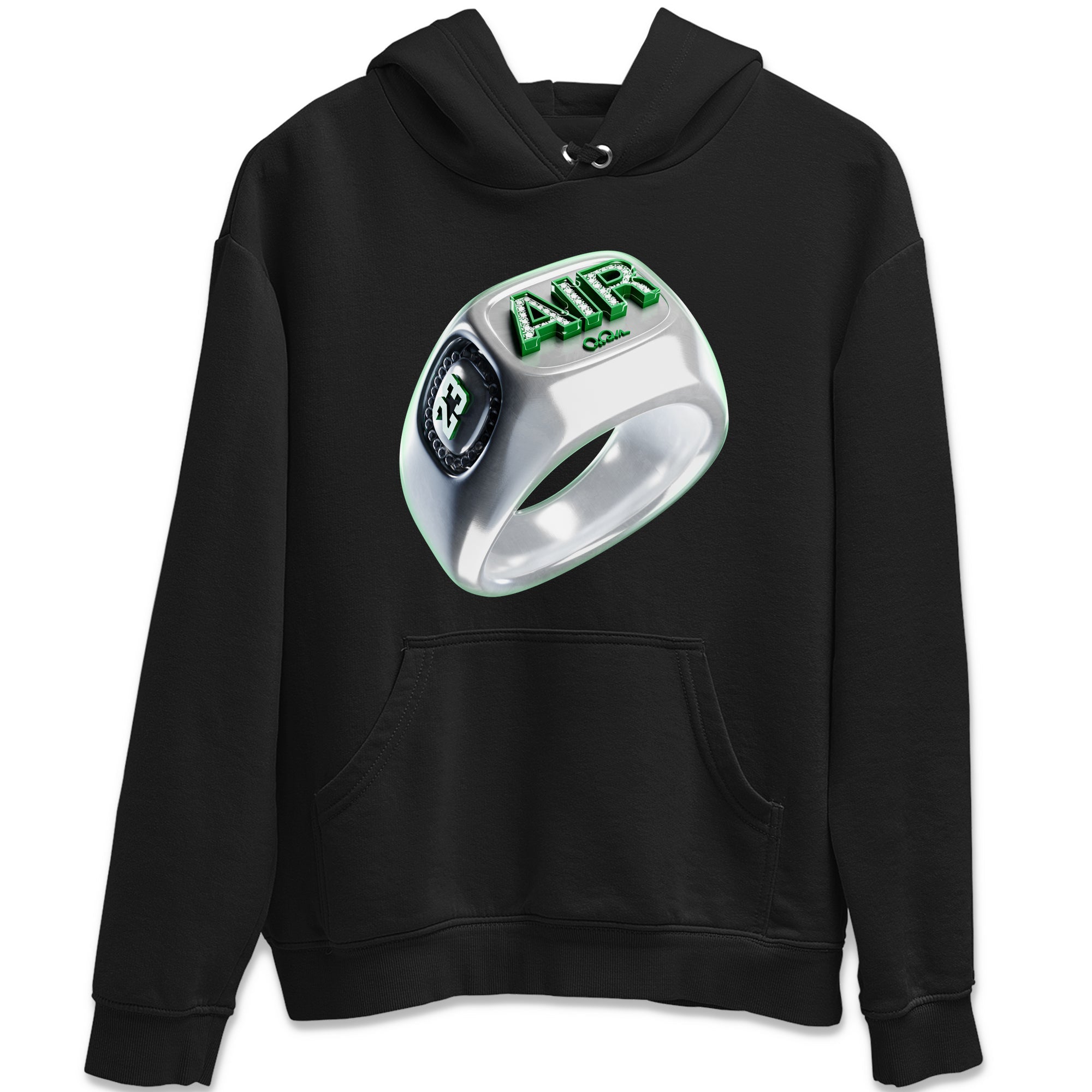 Diamond Ring Unisex Tops - Air Jordan 4 Pine Green