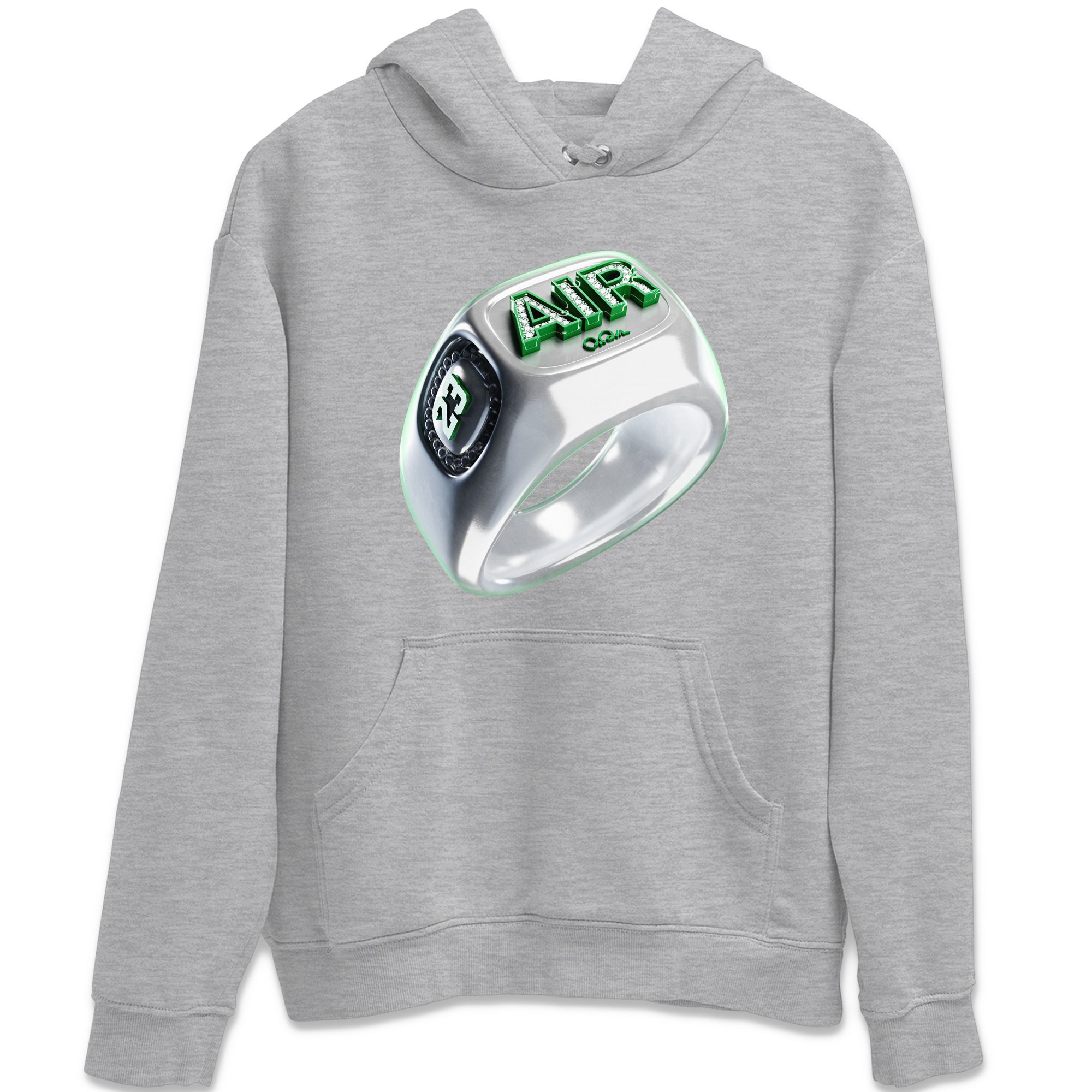 Diamond Ring Unisex Tops - Air Jordan 4 Pine Green
