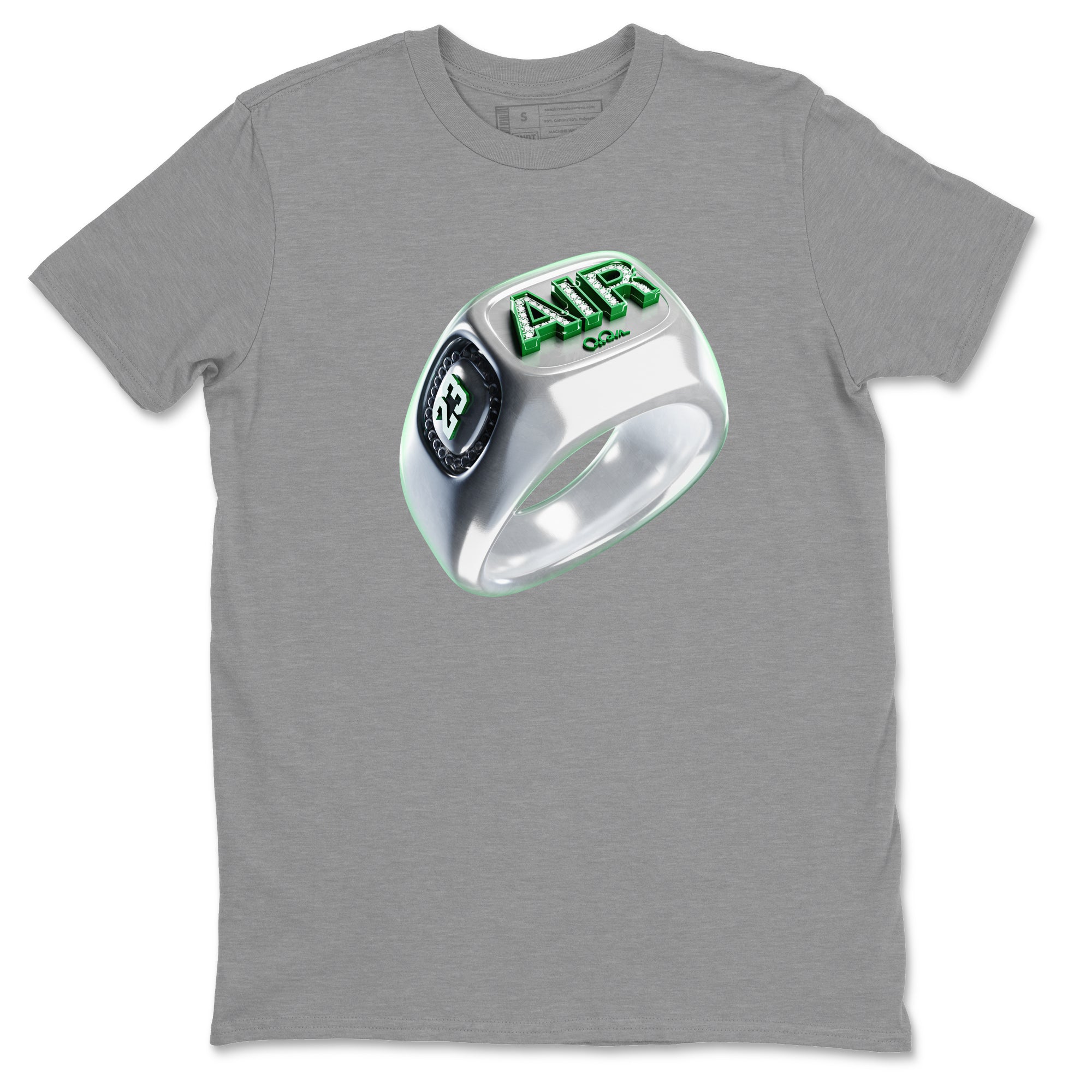 Diamond Ring Unisex Tops - Air Jordan 4 Pine Green