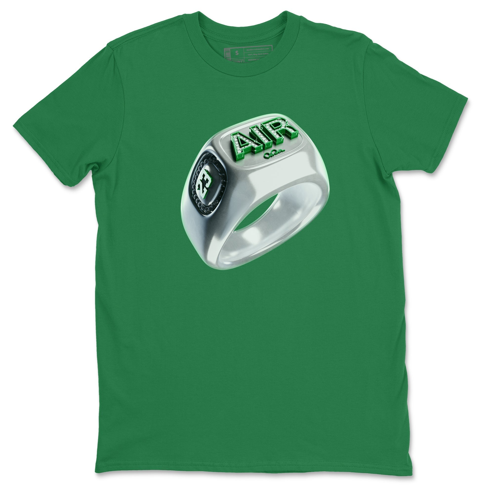 Diamond Ring Unisex Tops - Air Jordan 4 Pine Green