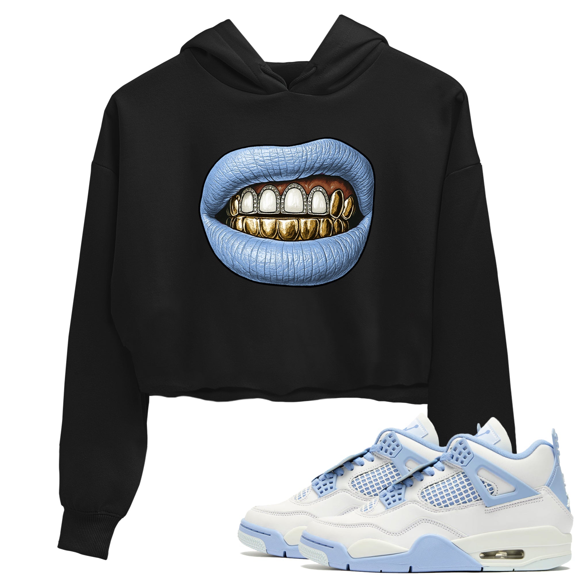 Diamond Teeth snkmatch Women's Top - Air Jordan 4 Forget Me Not