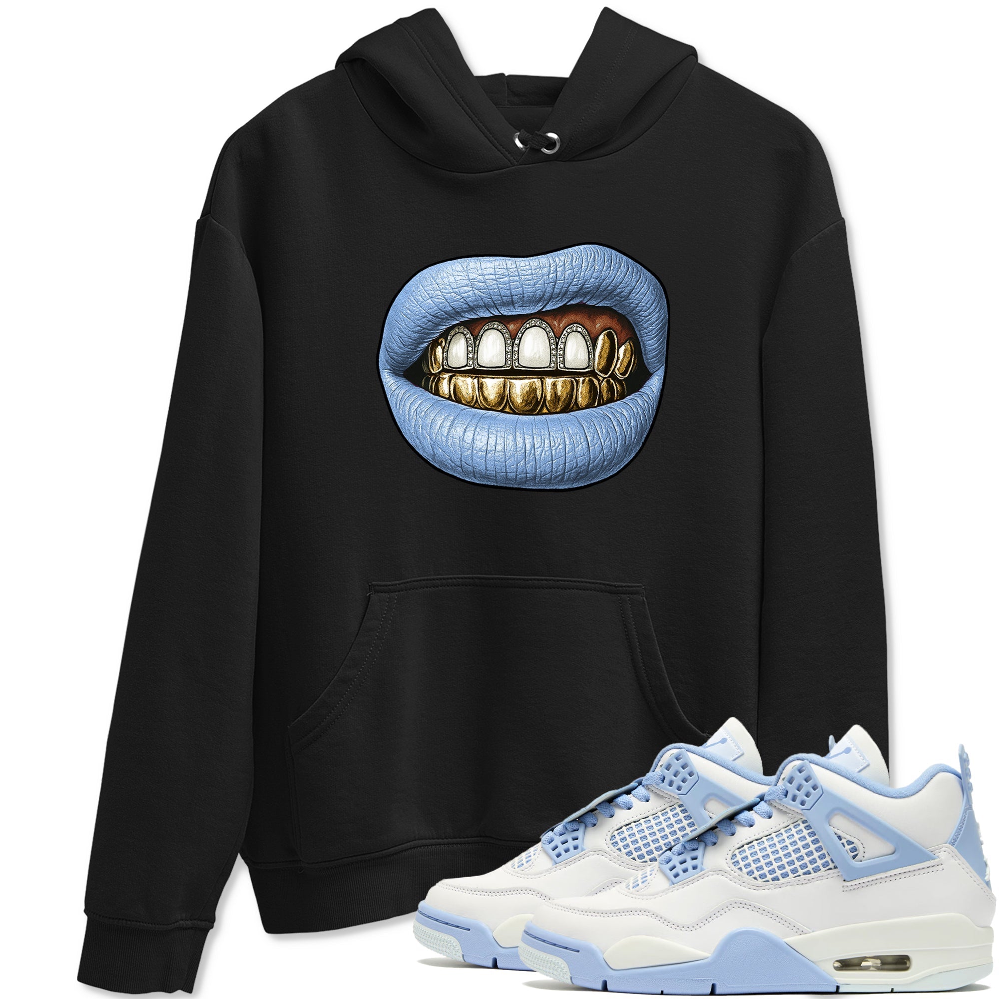 Diamond Teeth snkmatch Tees - Air Jordan 4 Forget Me Not
