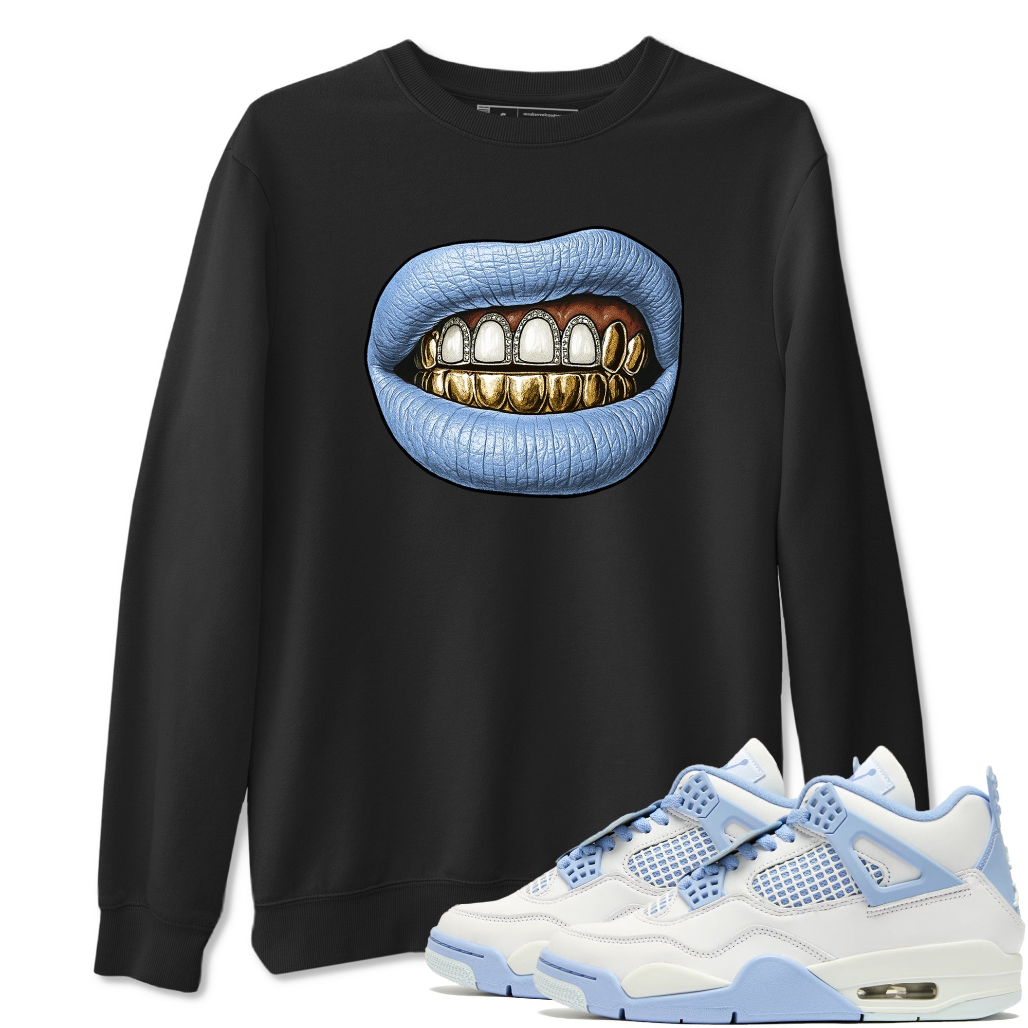 Diamond Teeth snkmatch Tees - Air Jordan 4 Forget Me Not