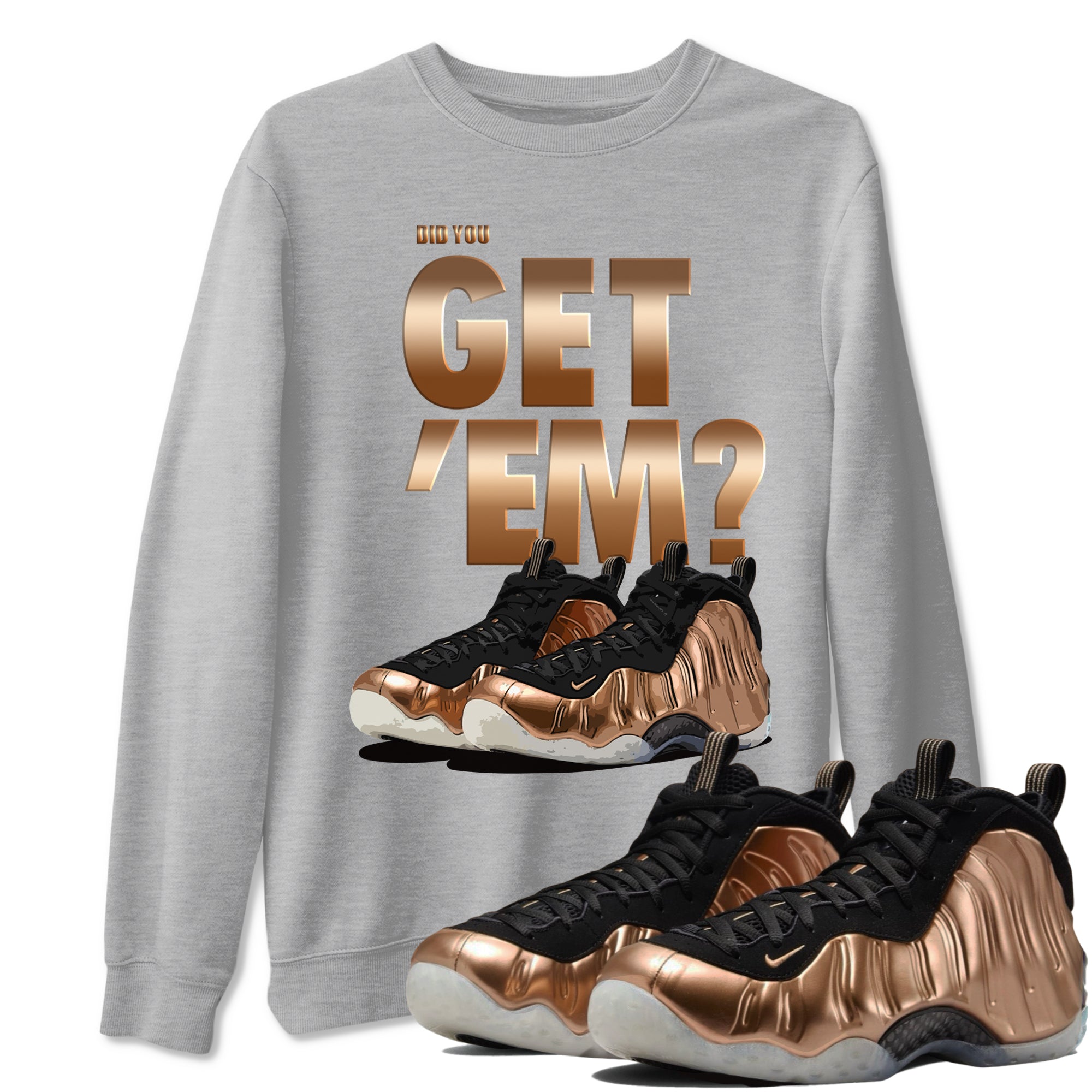 Did You Get 'Em snkmatch Tees - Air Foamposite One Metallic Copper