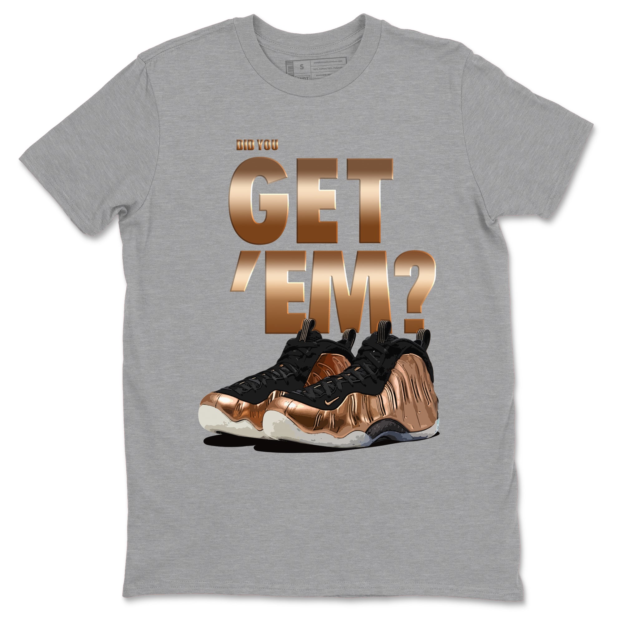 Did You Get 'Em snkmatch Tees - Air Foamposite One Metallic Copper