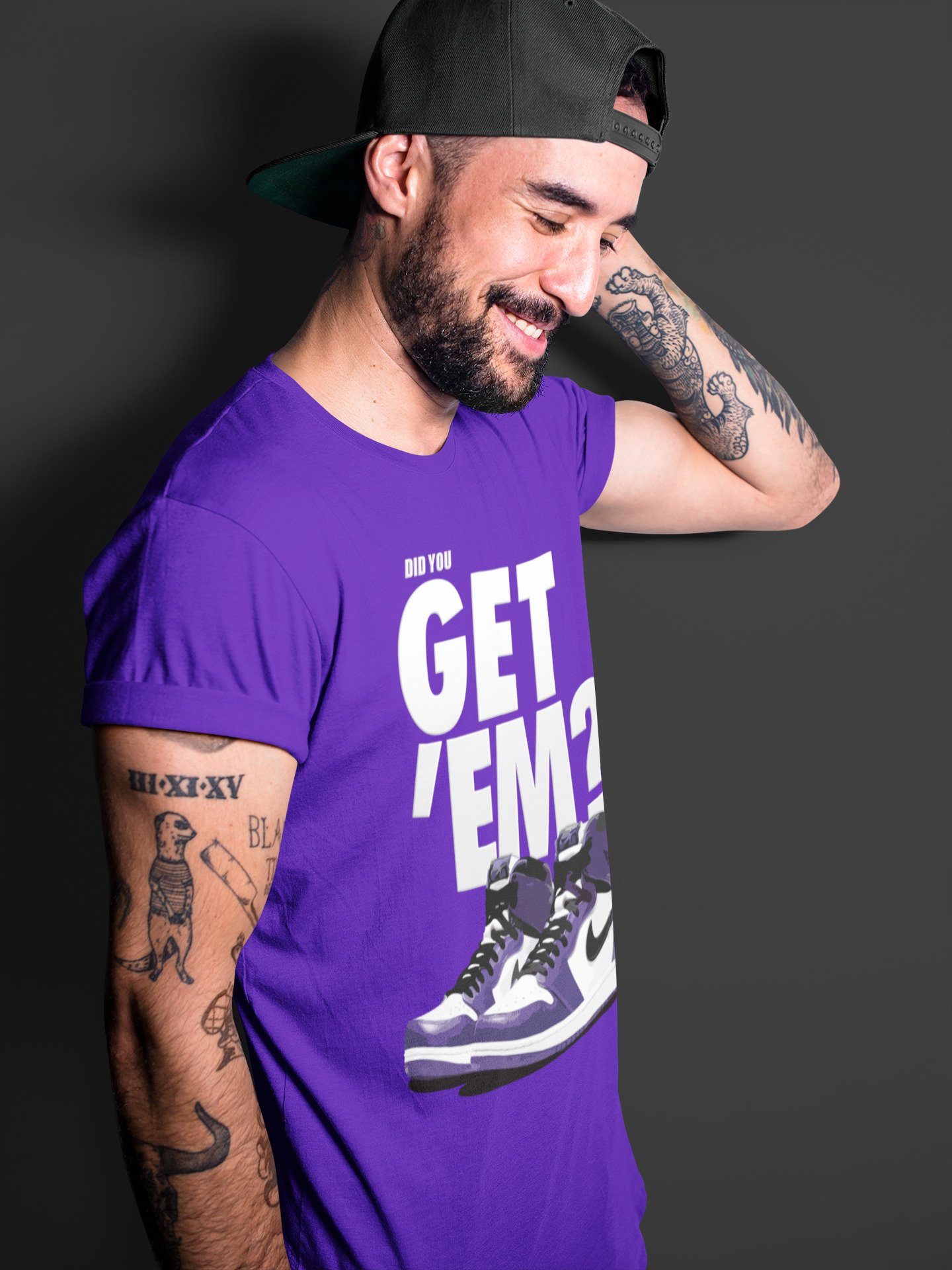 Did You Get 'Em Unisex Tops - Air Jordan 1 Court Purple