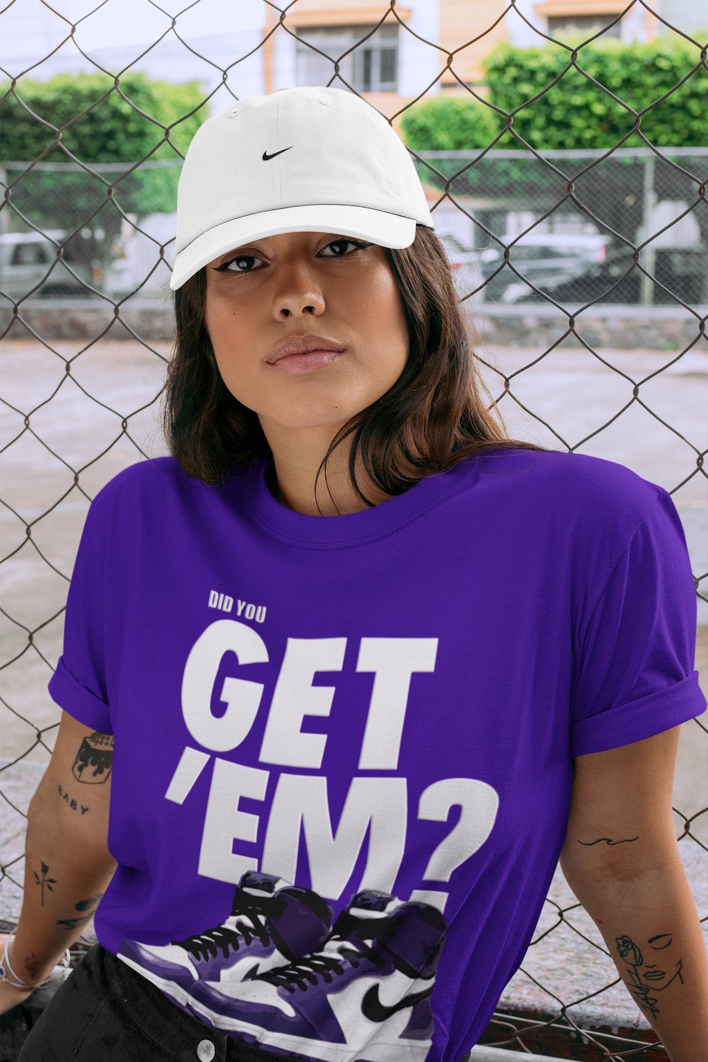 Did You Get 'Em Unisex Tops - Air Jordan 1 Court Purple