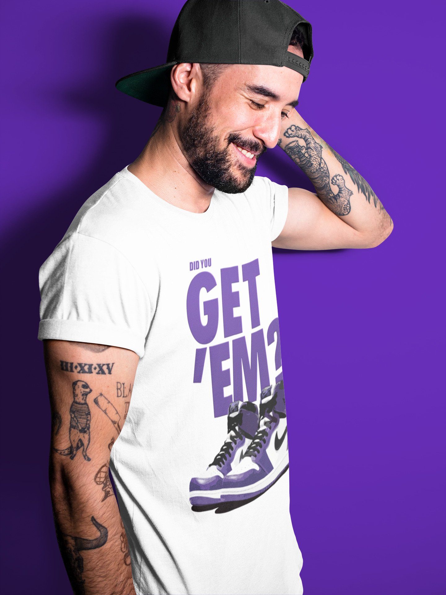 Did You Get 'Em Unisex Tops - Air Jordan 1 Court Purple