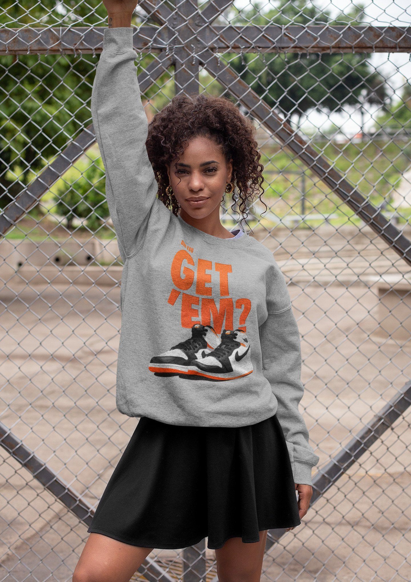 Did You Get 'Em Unisex Tops - Air Jordan 1 Electro Orange