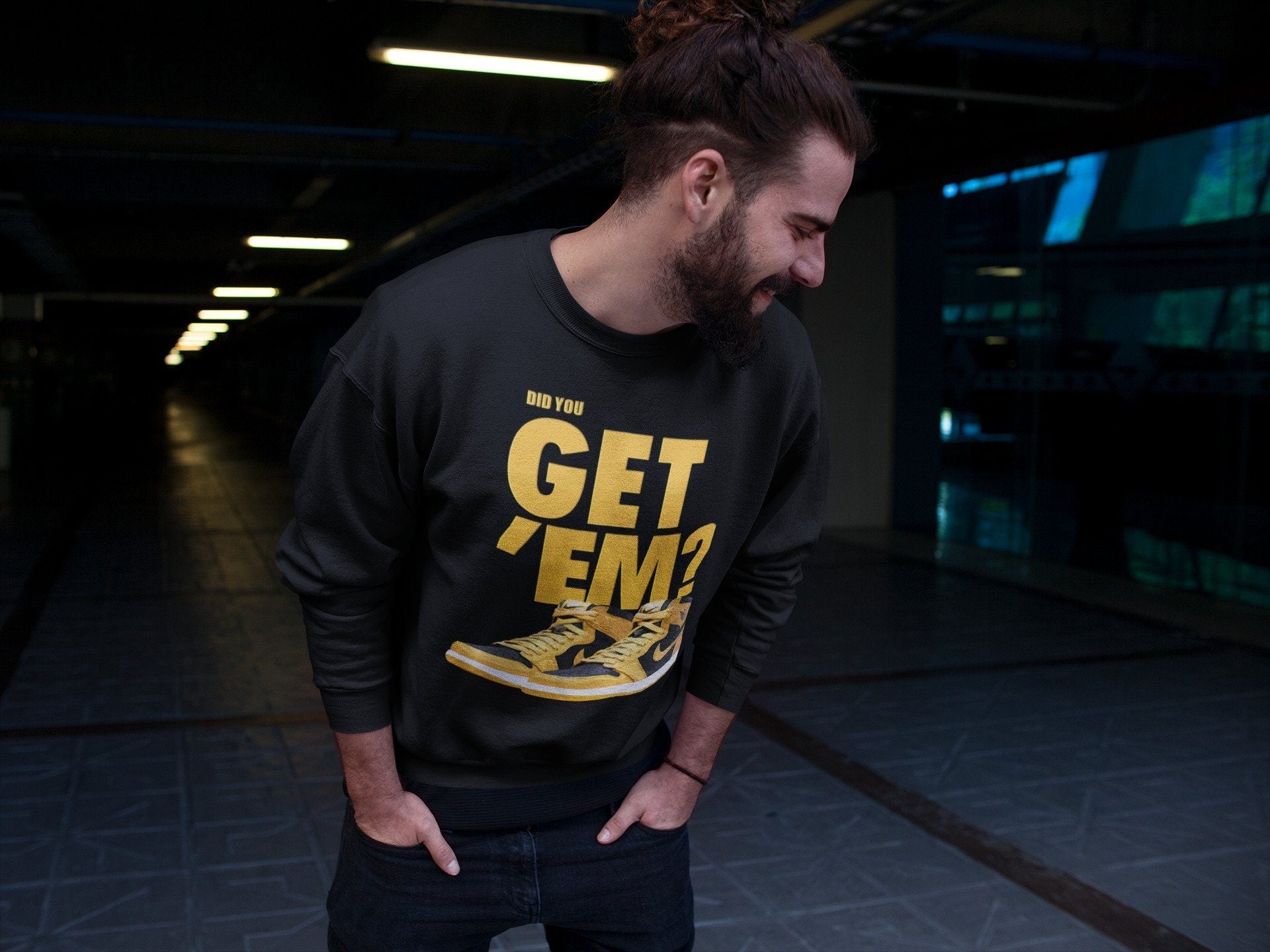 Did You Get 'Em Unisex Tops - Air Jordan 1 Pollen