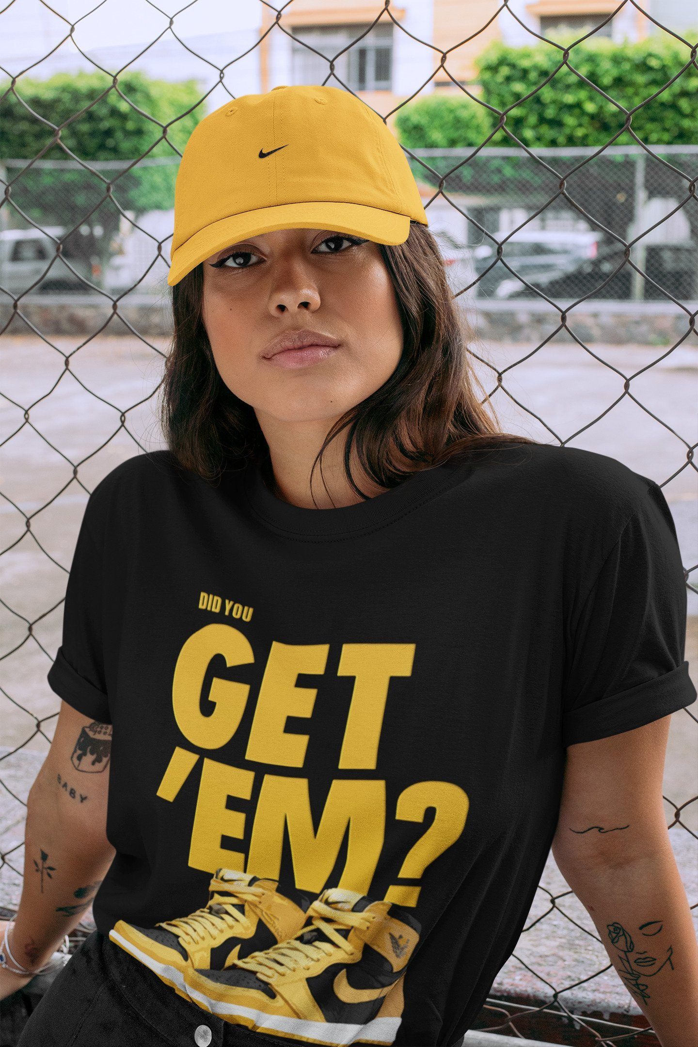 Did You Get 'Em Unisex Tops - Air Jordan 1 Pollen