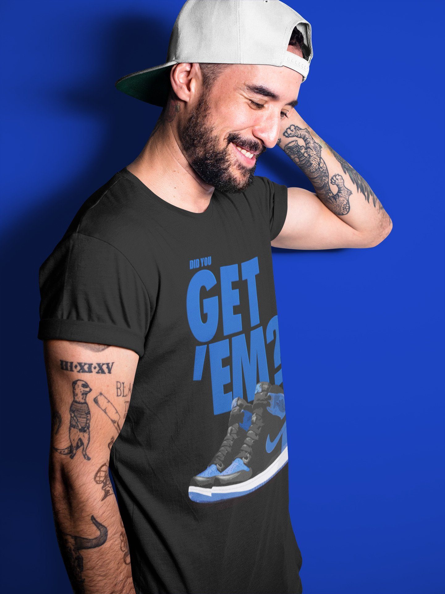 Did You Get 'Em Unisex Tops - Air Jordan 1 Royal Black