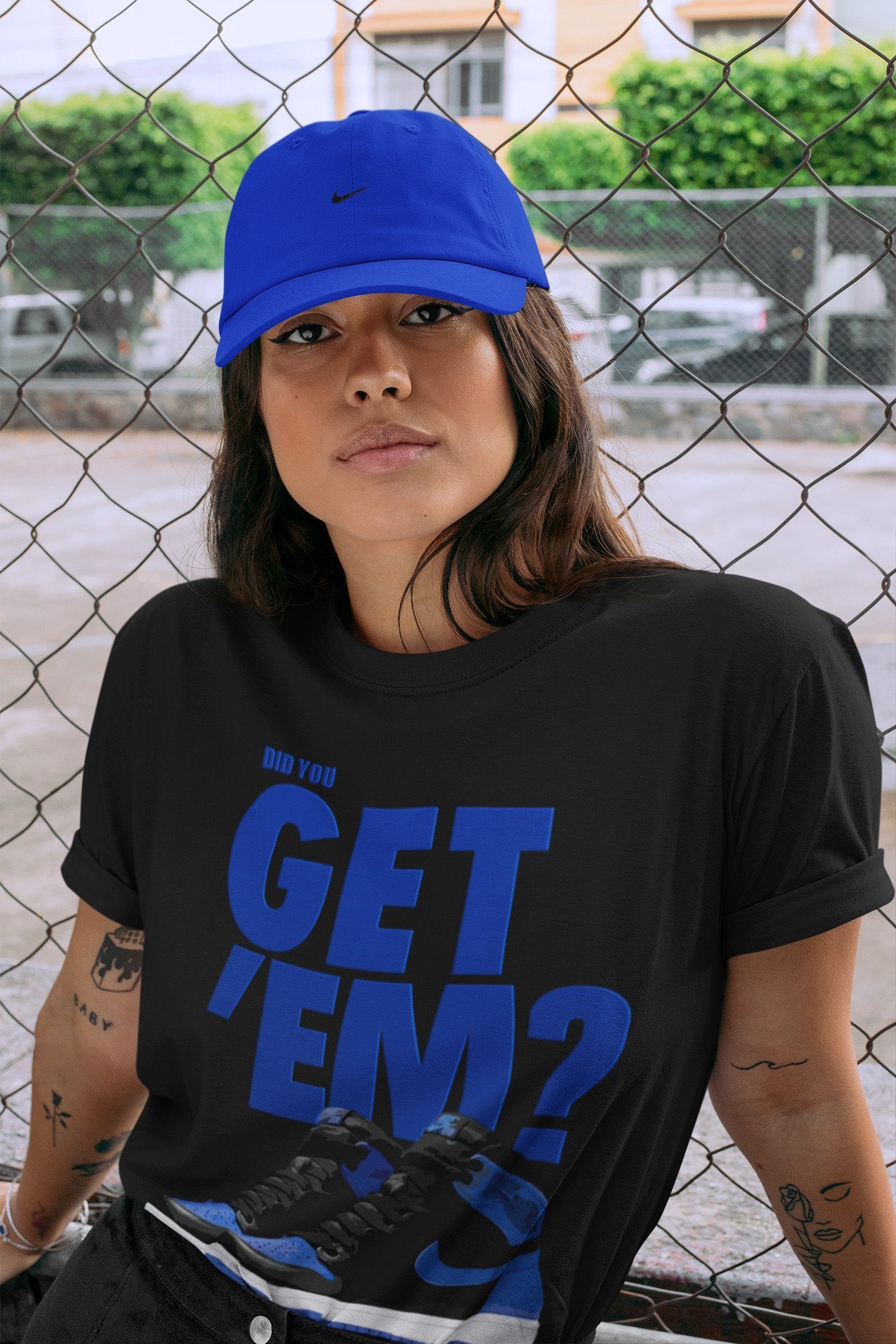 Did You Get 'Em Unisex Tops - Air Jordan 1 Royal Black
