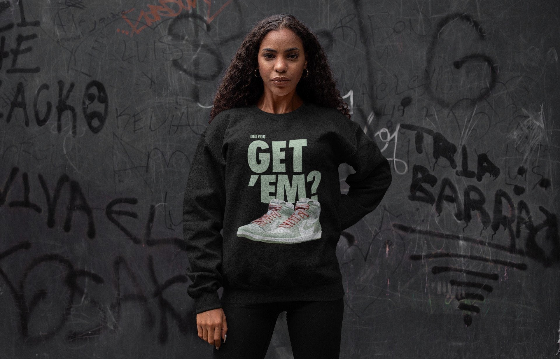 Did You Get 'Em Unisex Tops - Air Jordan 1 Seafoam