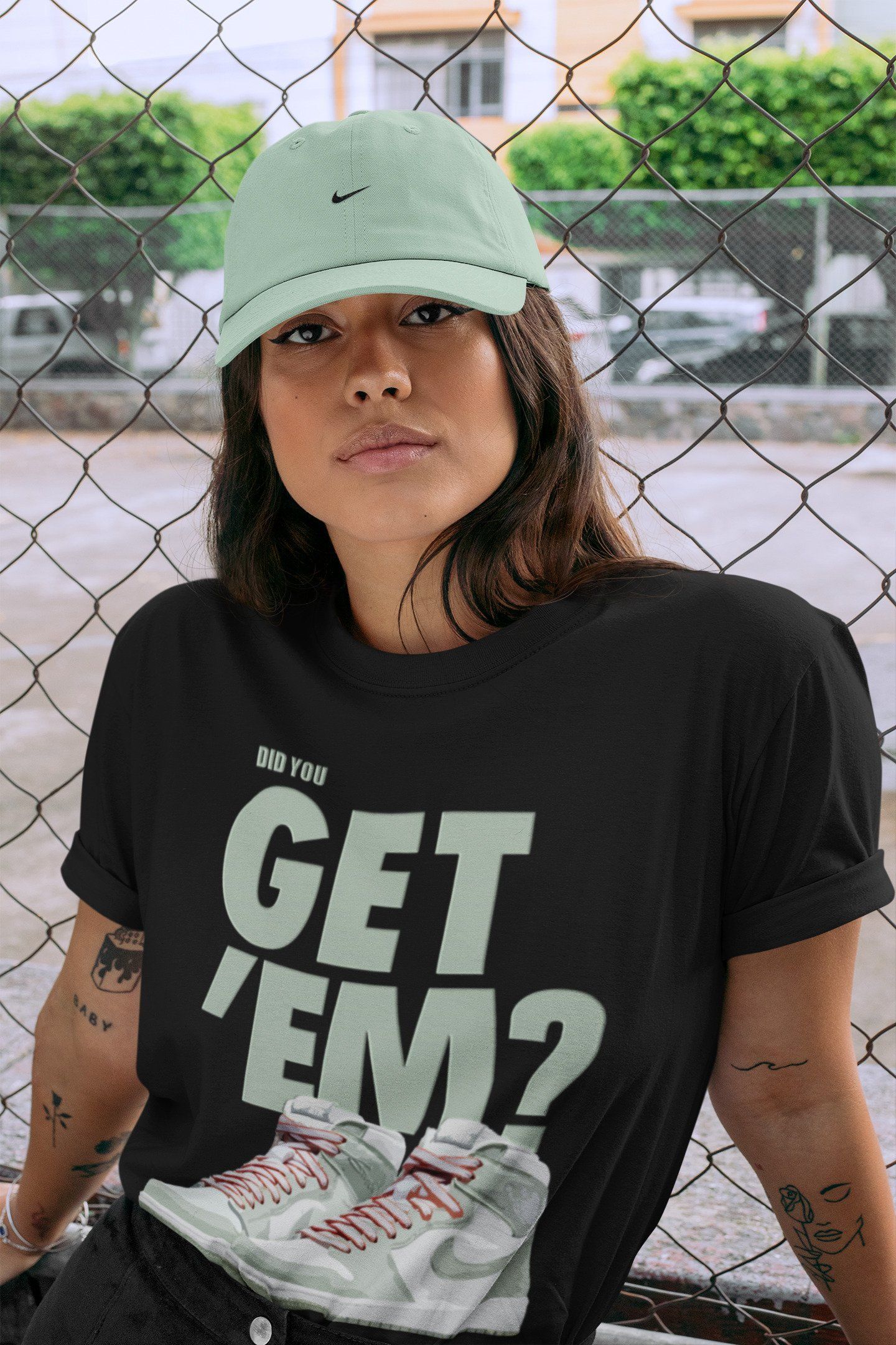 Did You Get 'Em Unisex Tops - Air Jordan 1 Seafoam